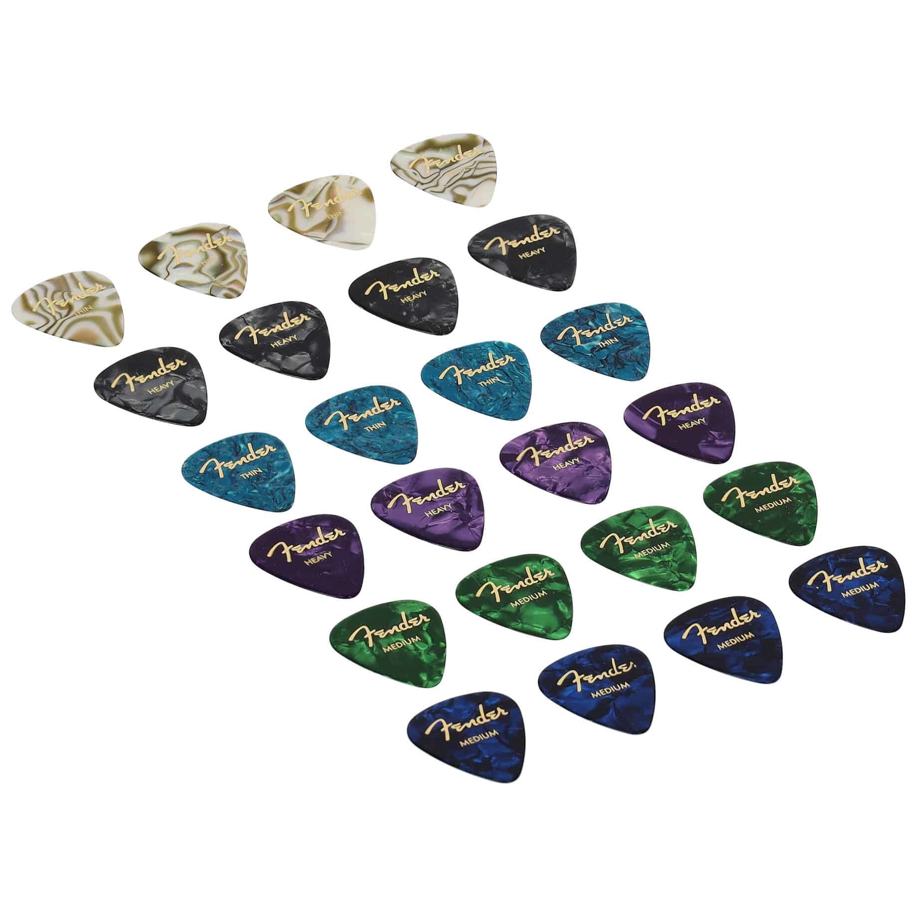 Fender - Fender PREMIUM CELL MIX PICKPACK 24
