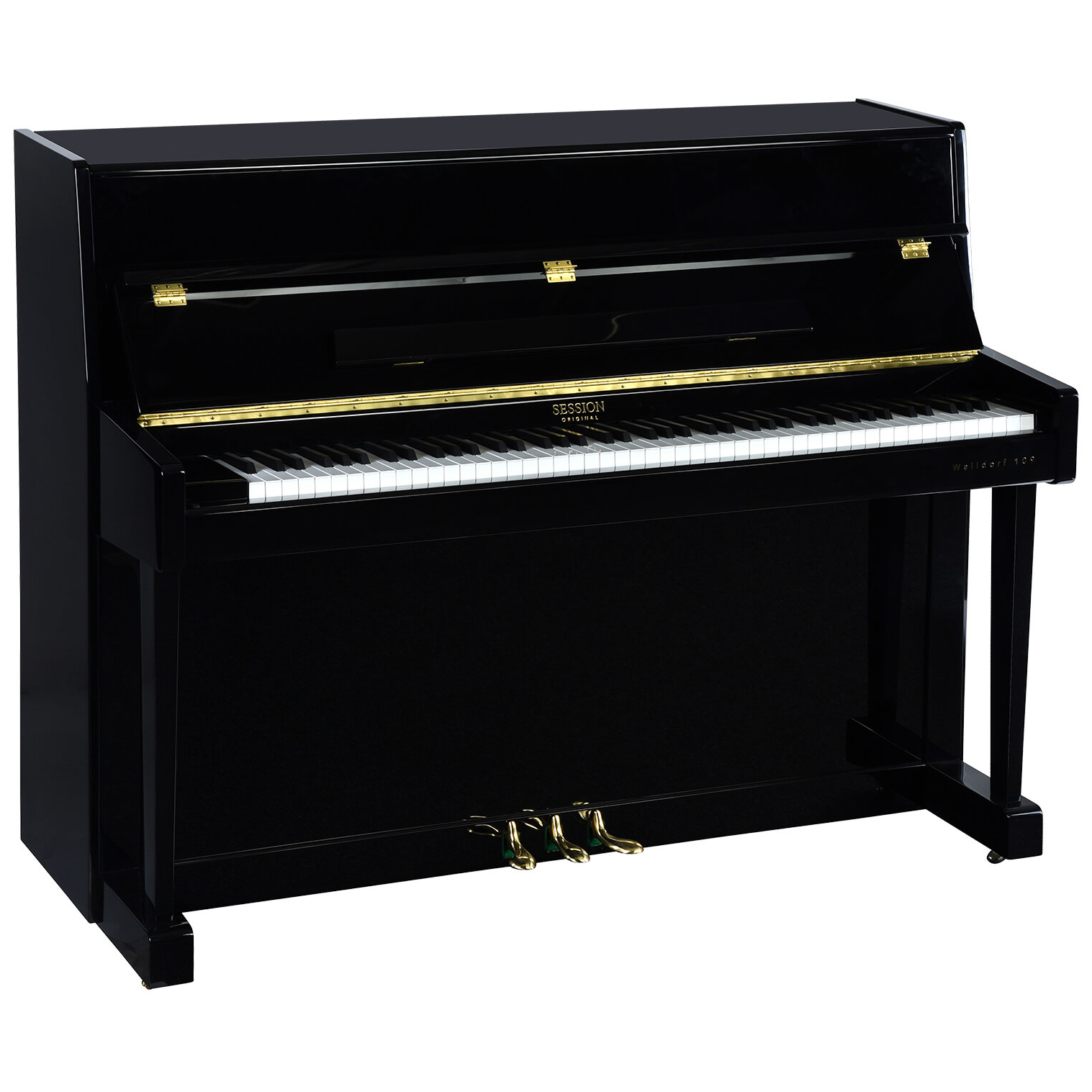 Session Original Walldorf 109 Klavier Schwarz Hochglanz mit Silent System 10021576-0