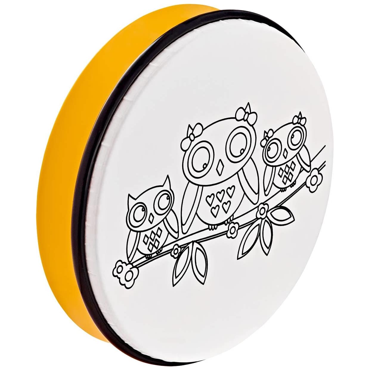 Nino Percussion 10" Customizable ABS Hand Drum, Owl Graphic