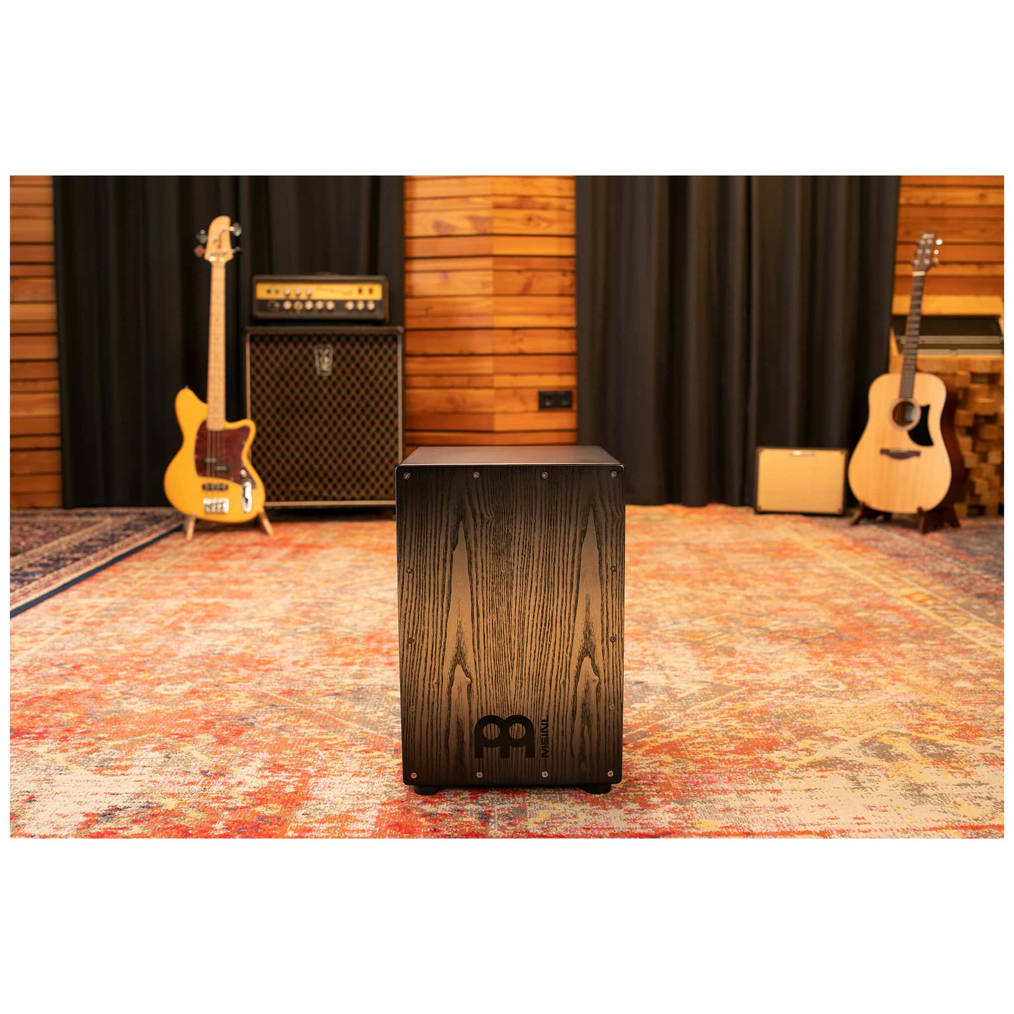 Meinl Percussion MCAJ100BK-CBF - Headliner® Series Snare Cajon, Charcoal Black Fade  6