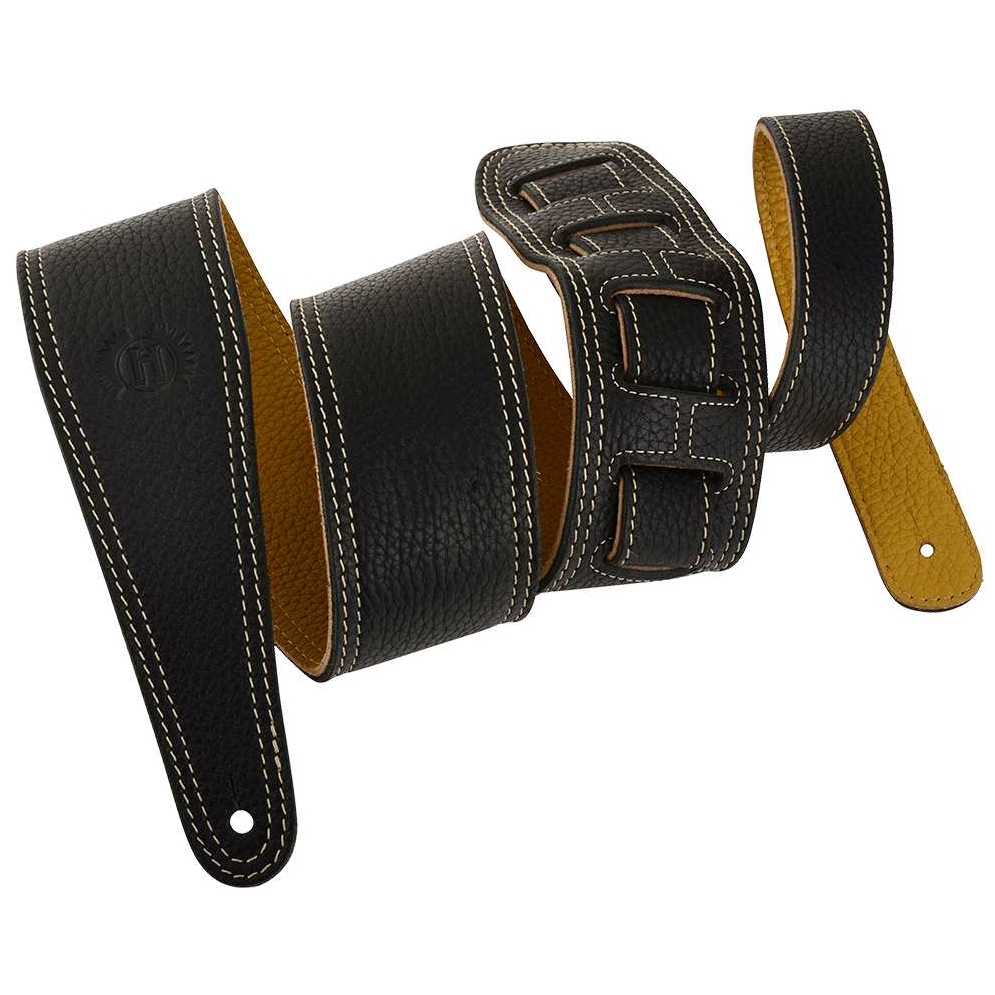 Harvest - Harvest 36 001 2 0041, Premium Gitarrengurt Glove Nappa Lang, 999 Schwarz