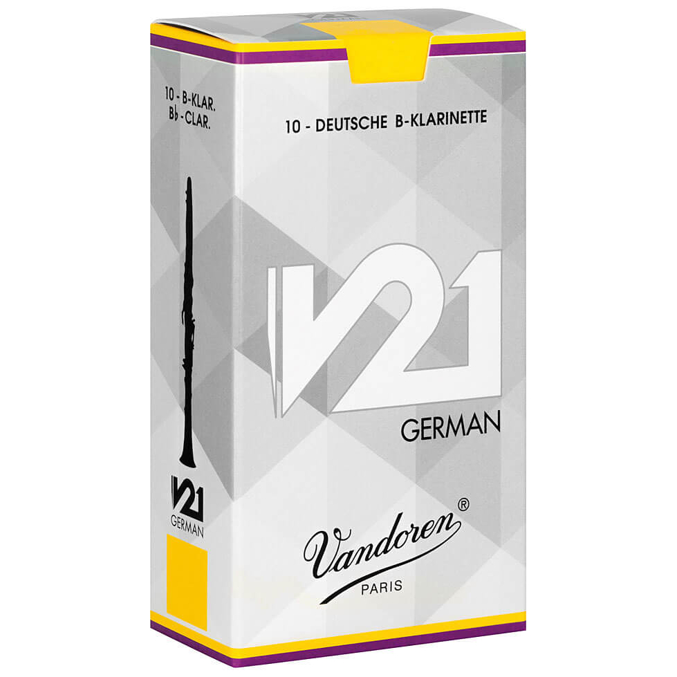 Vandoren V21 Blätter 2,5 B-Klarinette Deutsch 10er Pack