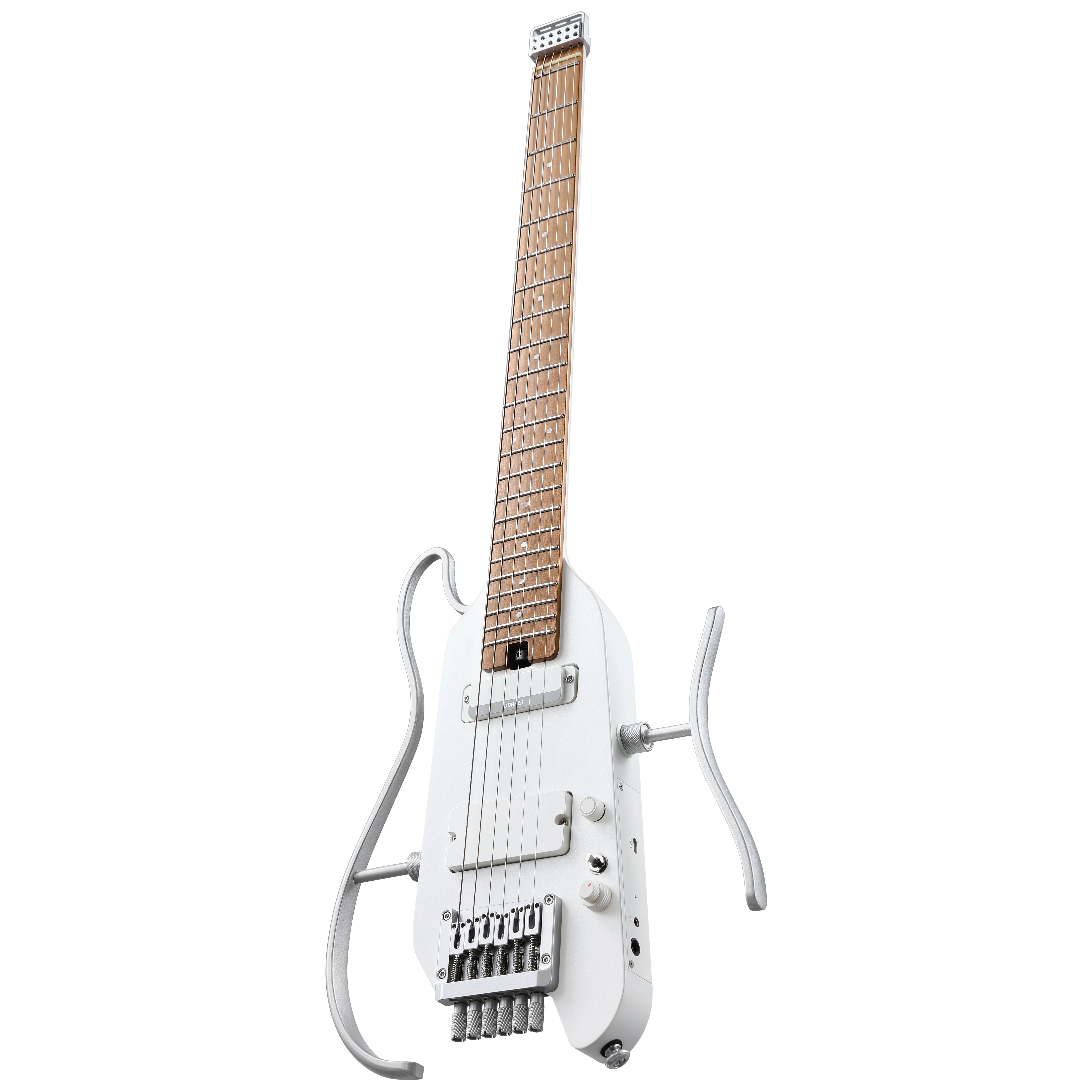 Donner HUSH-X Pro Traveler Guitar White 3