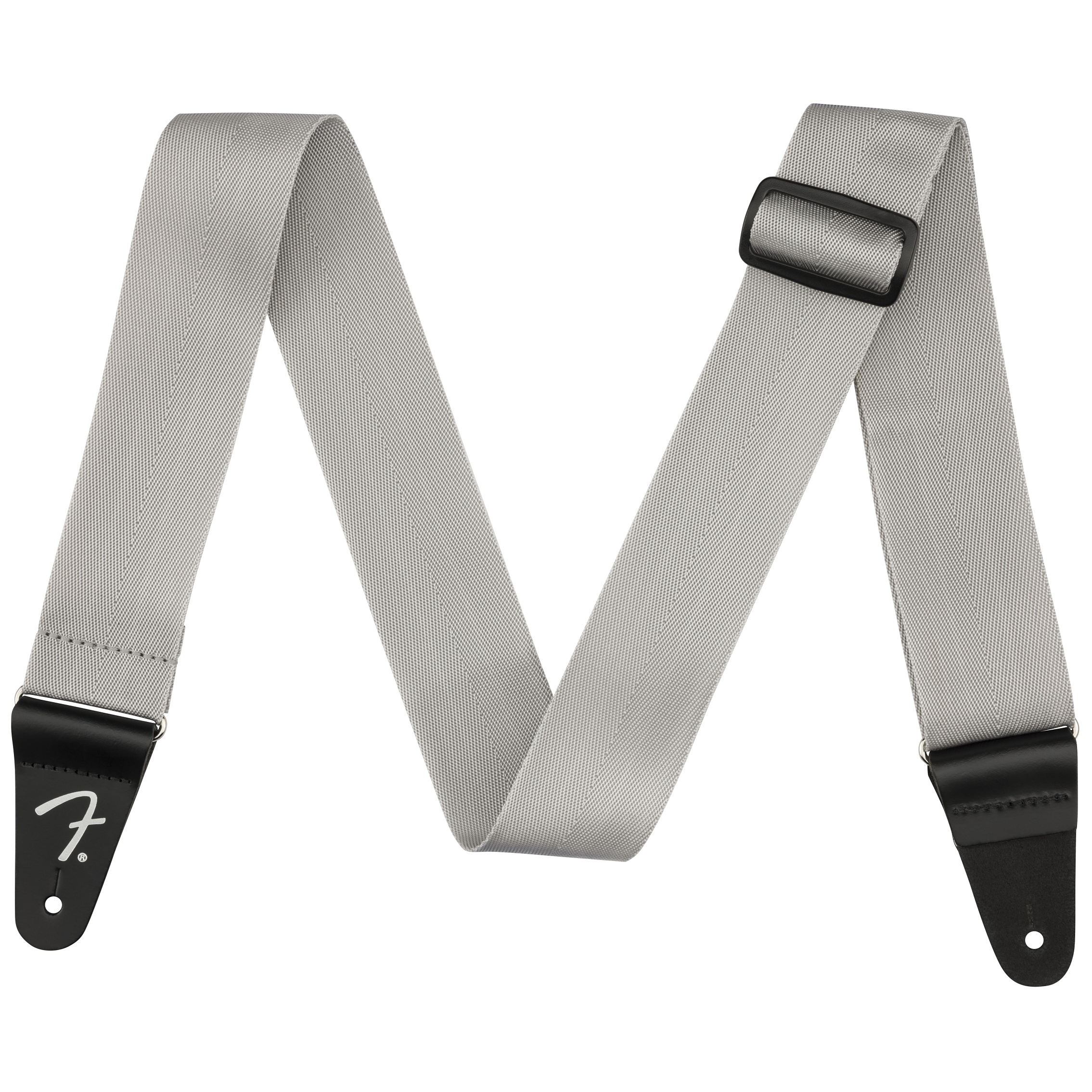 Fender Gitarrengurt Poly Strap Logo GRY 1