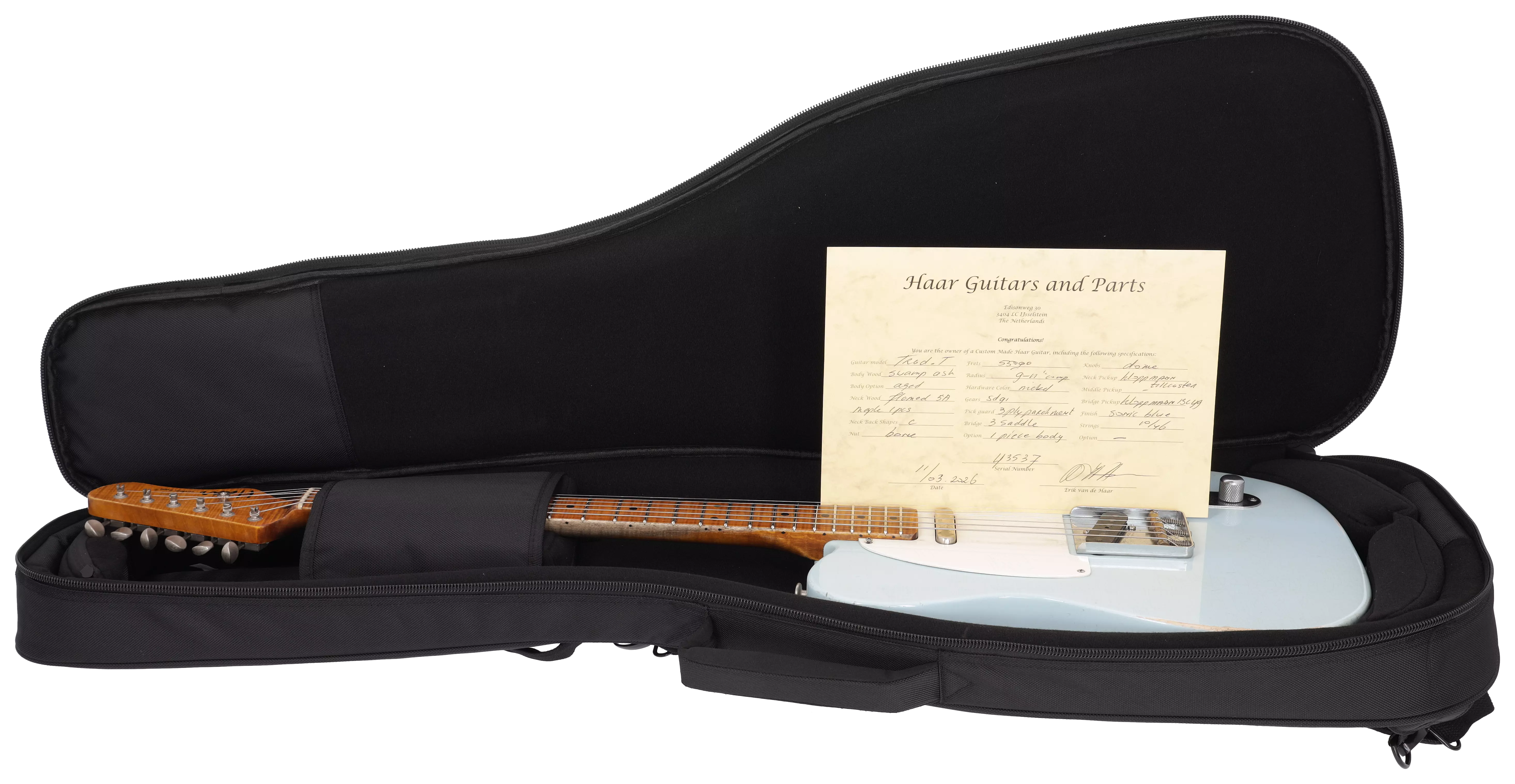 Haar Traditional T Aged MN Sonic Blue Swamp Ash#2 17