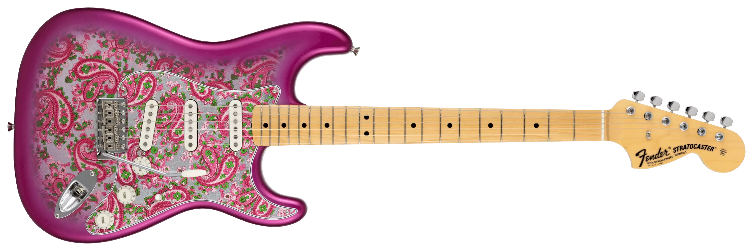 Fender LTD Japan Strat MN Pink Paisley 2