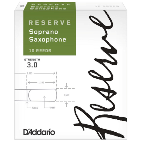 D’Addario Woodwinds Reserve Sopran Sax - 3,0  - 10er Pack