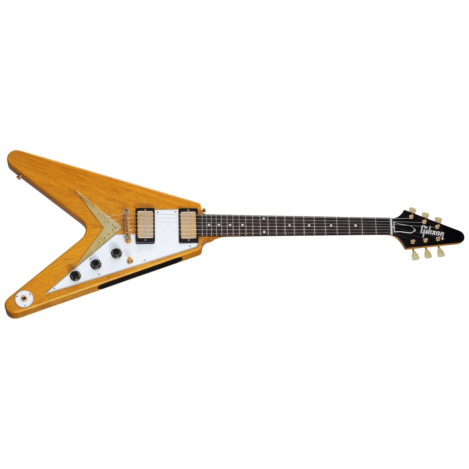 Gibson 58 Korina Flying V White Pickguard Natural VOS GH