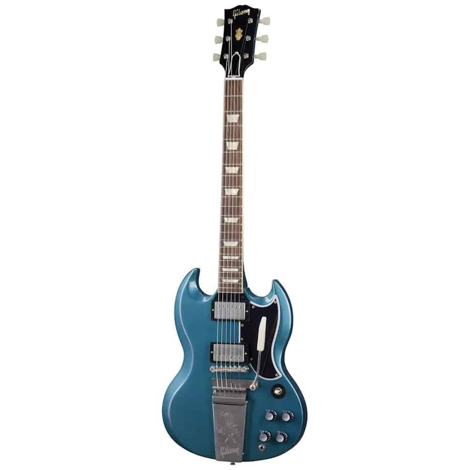 Gibson 1964 SG Standard Reissue Maestro Light Aged Antique Pelham Blue Murphy Lab