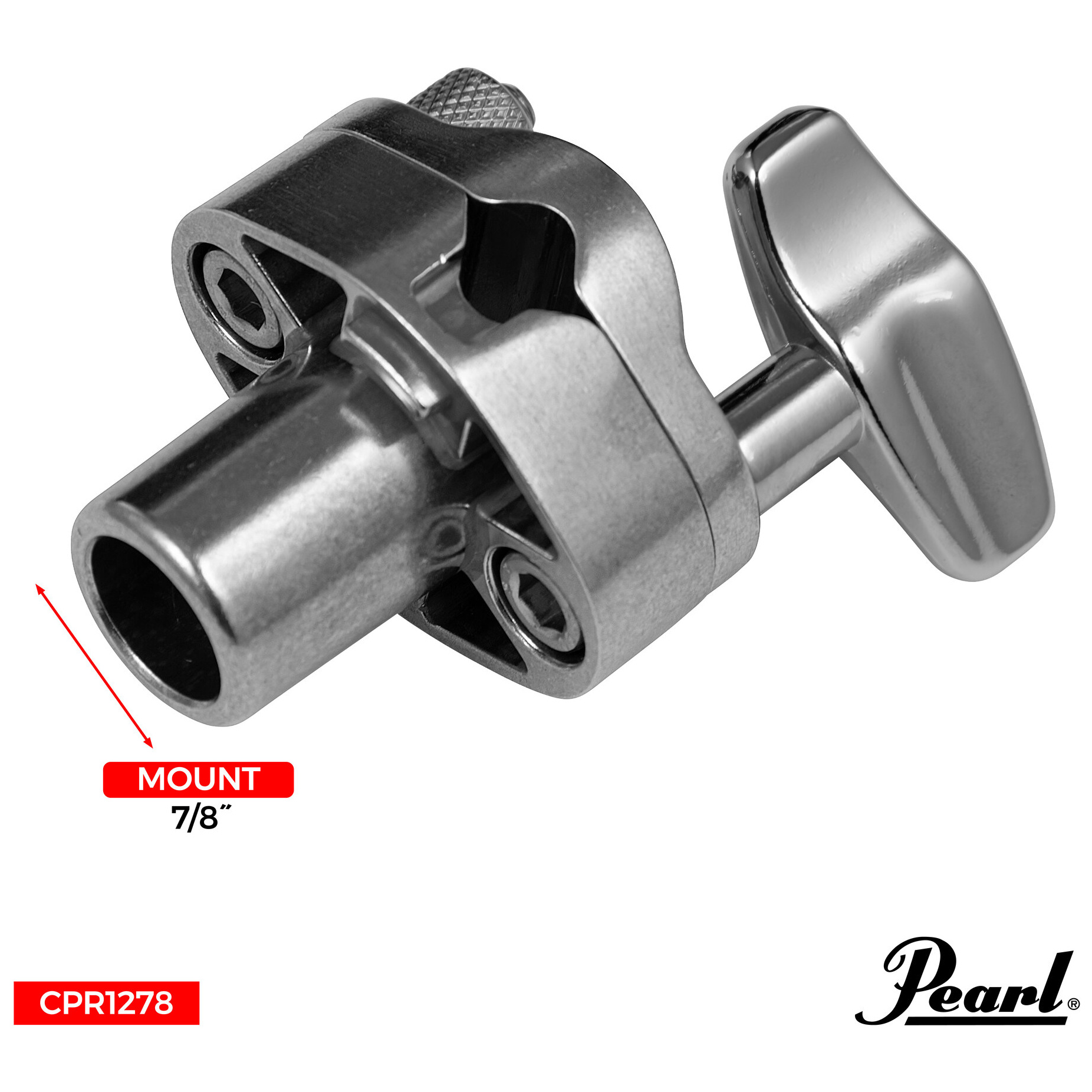 Pearl CPR-1278 Pipe To L-Rod Conversion Adaptor 2