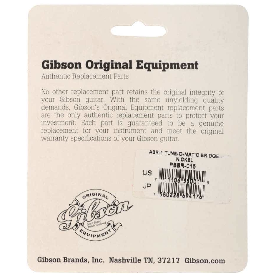 Gibson - Gibson ABR-1 Tune-O-Matic Steg Nickel - 1