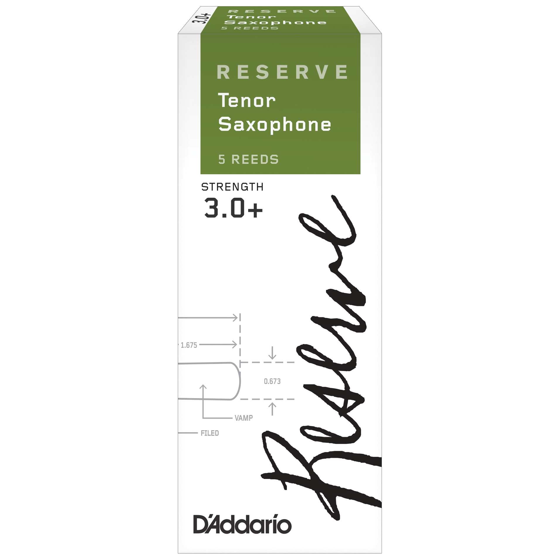 D’Addario Woodwinds Reserve - Tenor Saxophone  3,0+ - 5er Pack