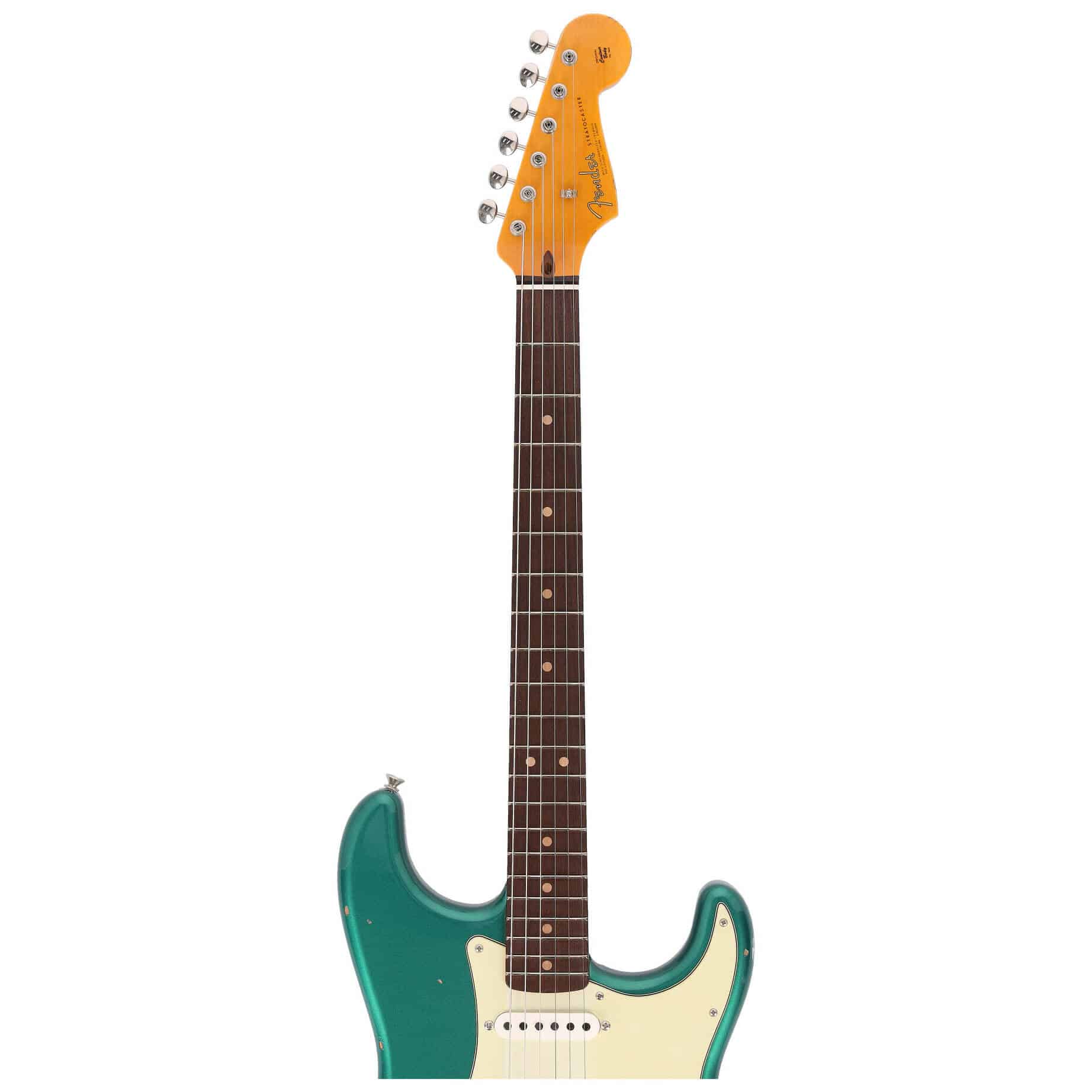 Fender Custom Shop 1963 Stratocaster Relic Aged British Racing Green Metallic 5