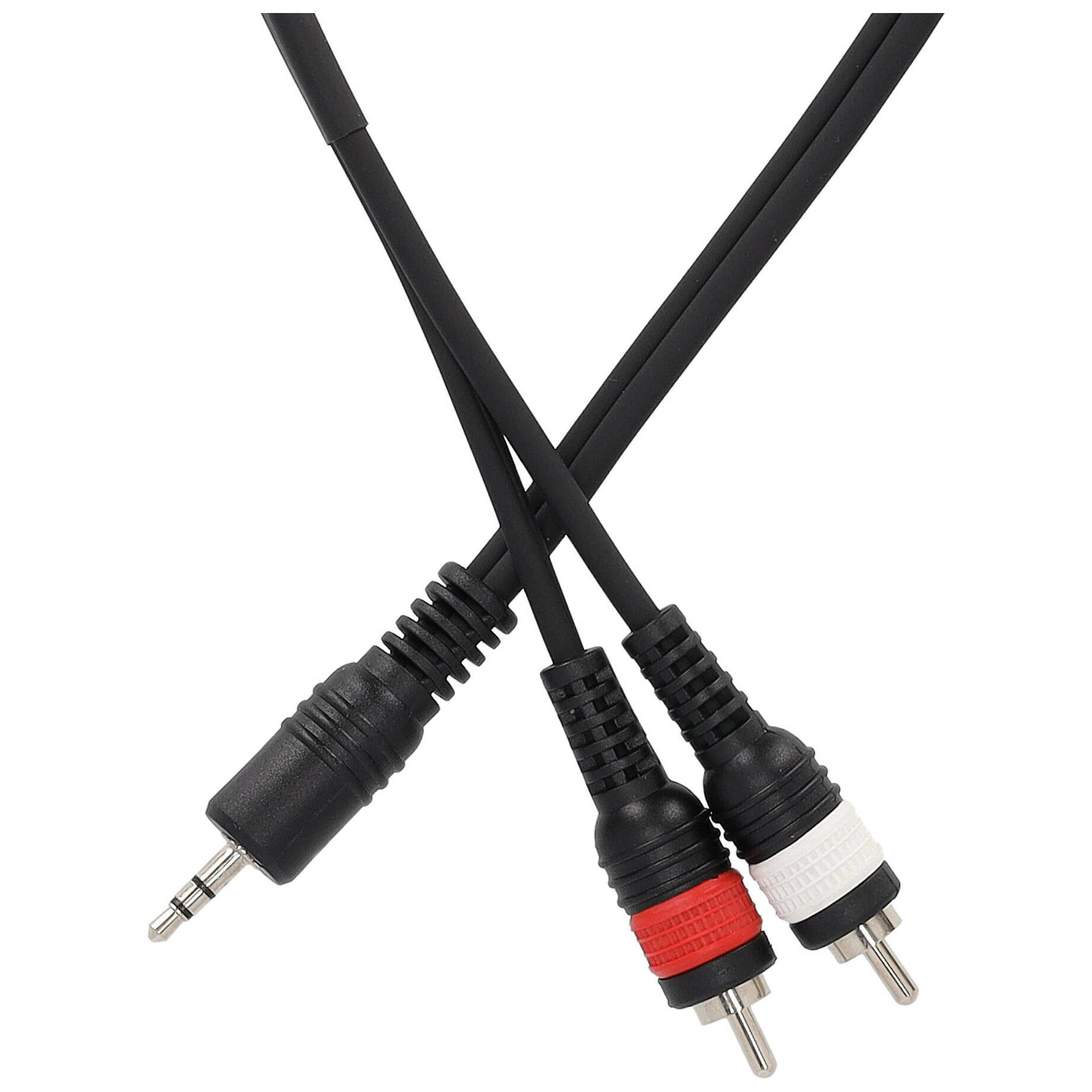 Sommer Cable BV-CIJ3-0150 SC-Onyx Basic Mini Klinke Stereo Male - 2 x Cinch Male 1,5 Meter 2