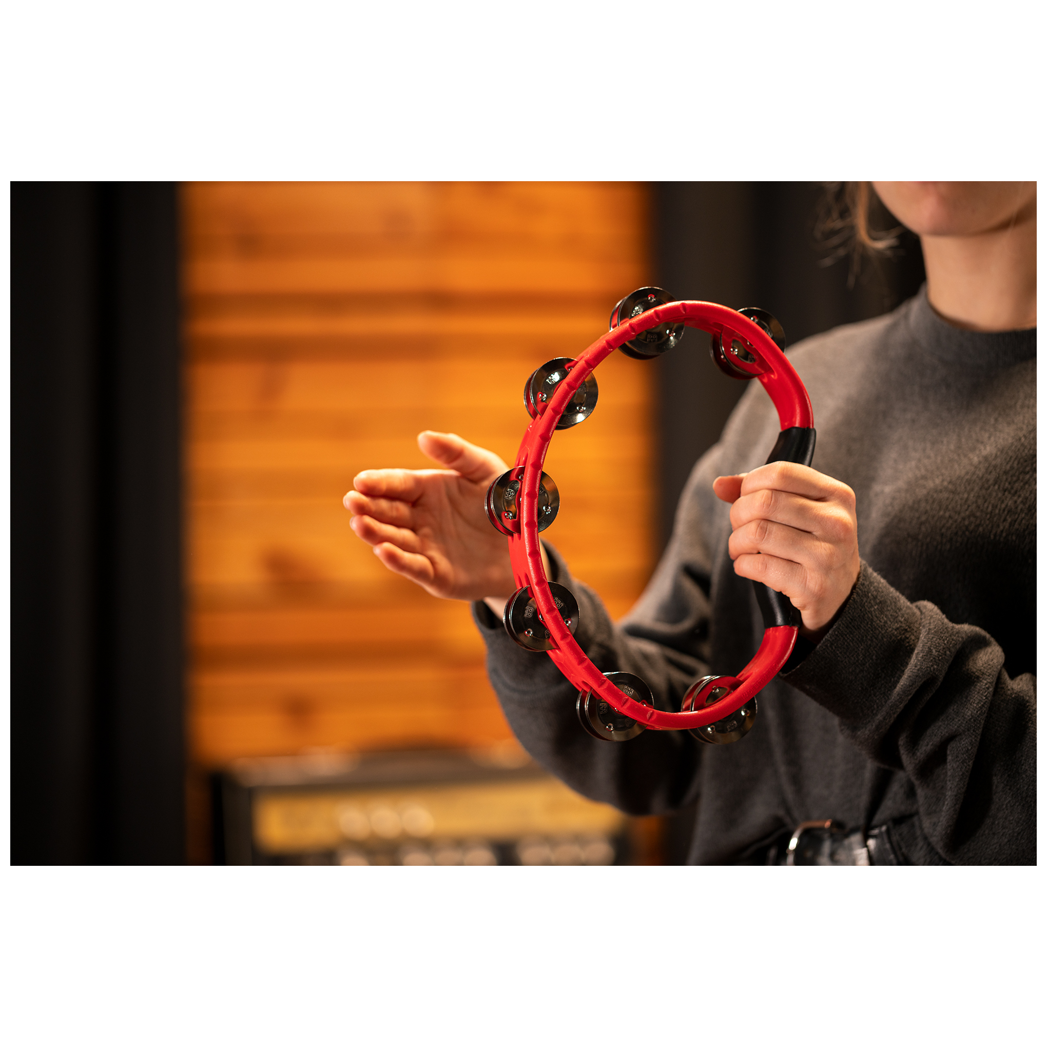 Meinl Percussion HTMT1R - Headliner® Hand Held ABS Tambourine  6