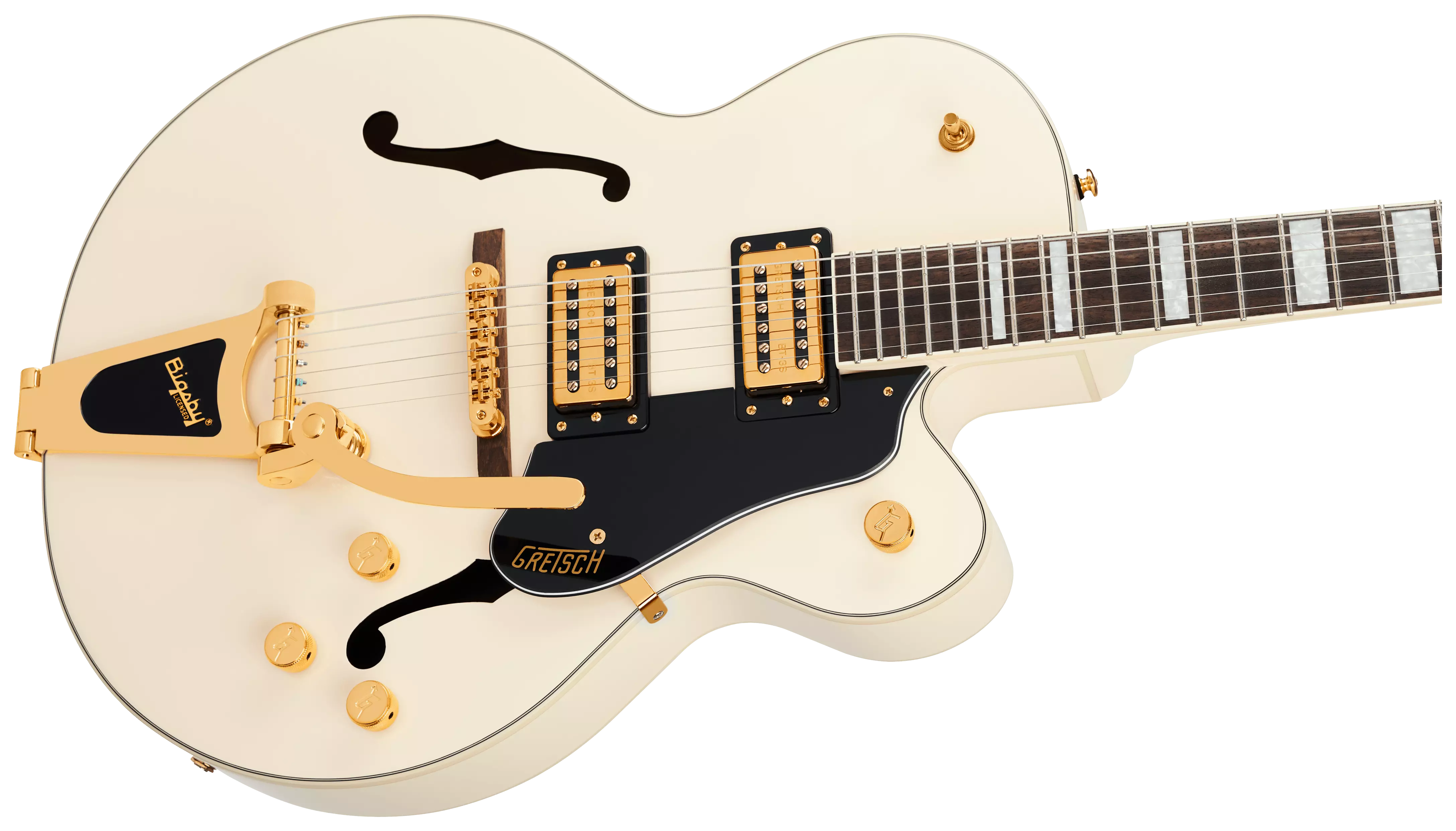 Gretsch LTD G2420TG Streamliner Hollow Body with Bigsby LRL Vintage White 4