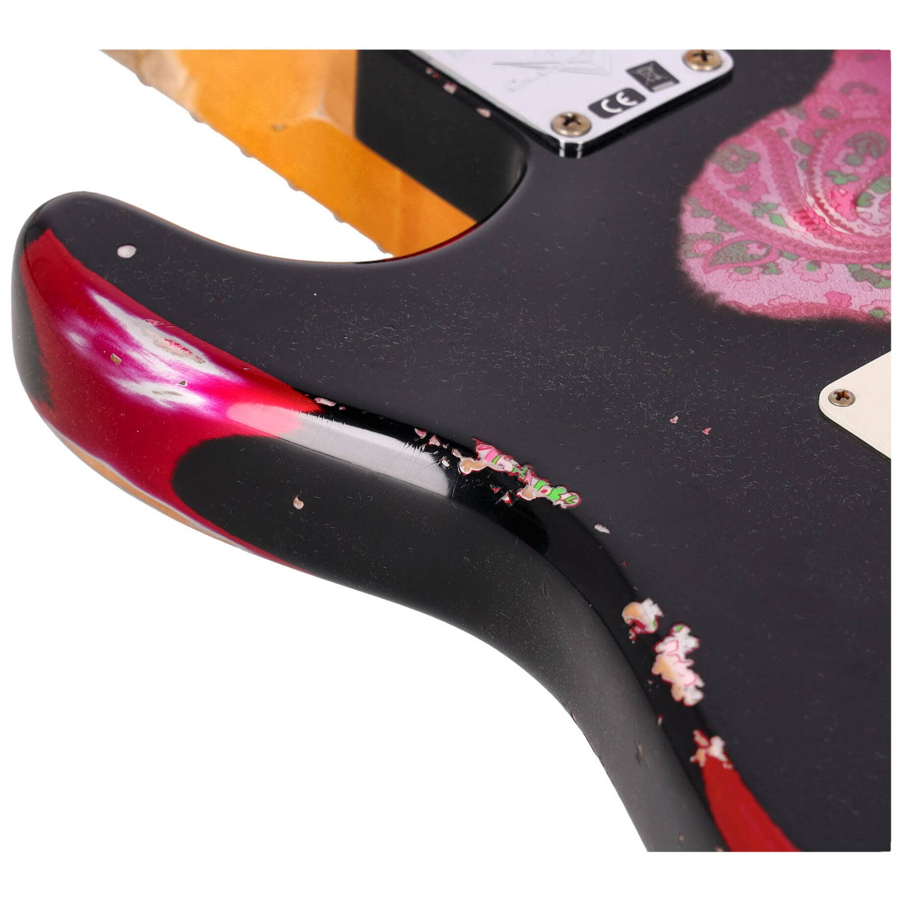 Fender LTD Custom Shop Mischief Maker Heavy Relic Aged Black over Pink Paisley 15