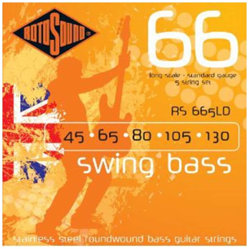 Rotosound RS666LD 6-String Swing Bass Stainless Steel 035 - 130