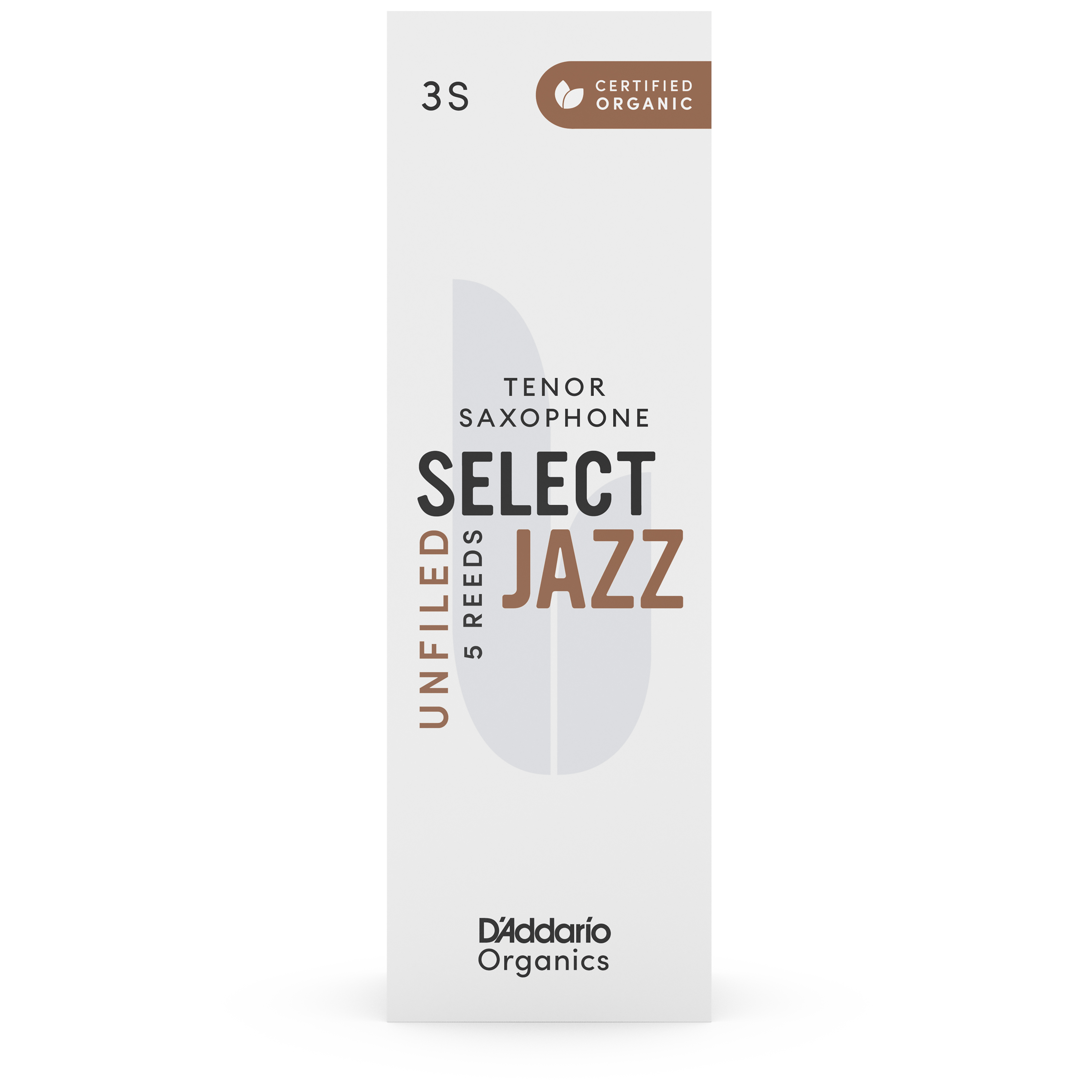 D’Addario Woodwinds Organic Select Jazz Unfiled - Tenor Saxophone 3S - 5er Pack 1