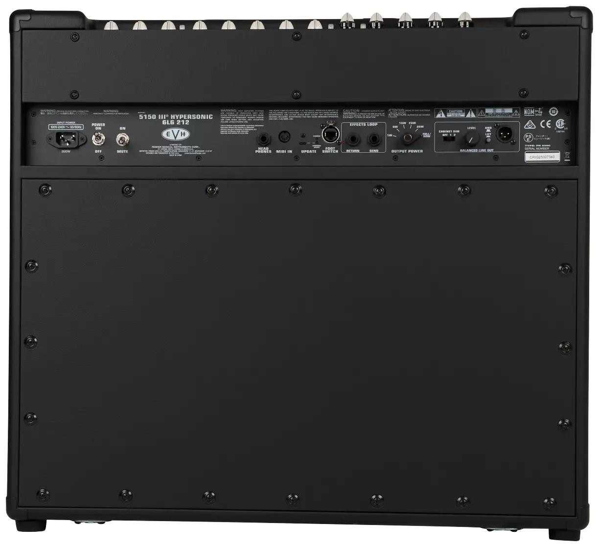 EVH 5150III Hypersonic 6L6 2x12 BLK 3