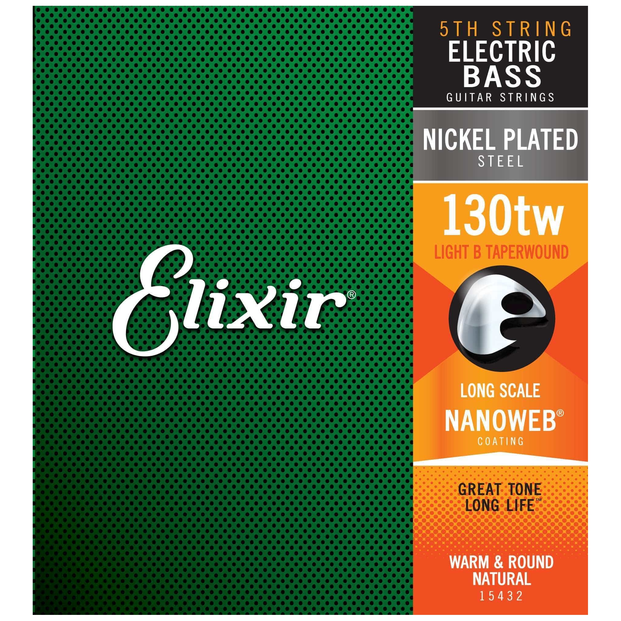 Elixir 15432  5th  Medium B  130 TW  E-Bass Einzelsaite N