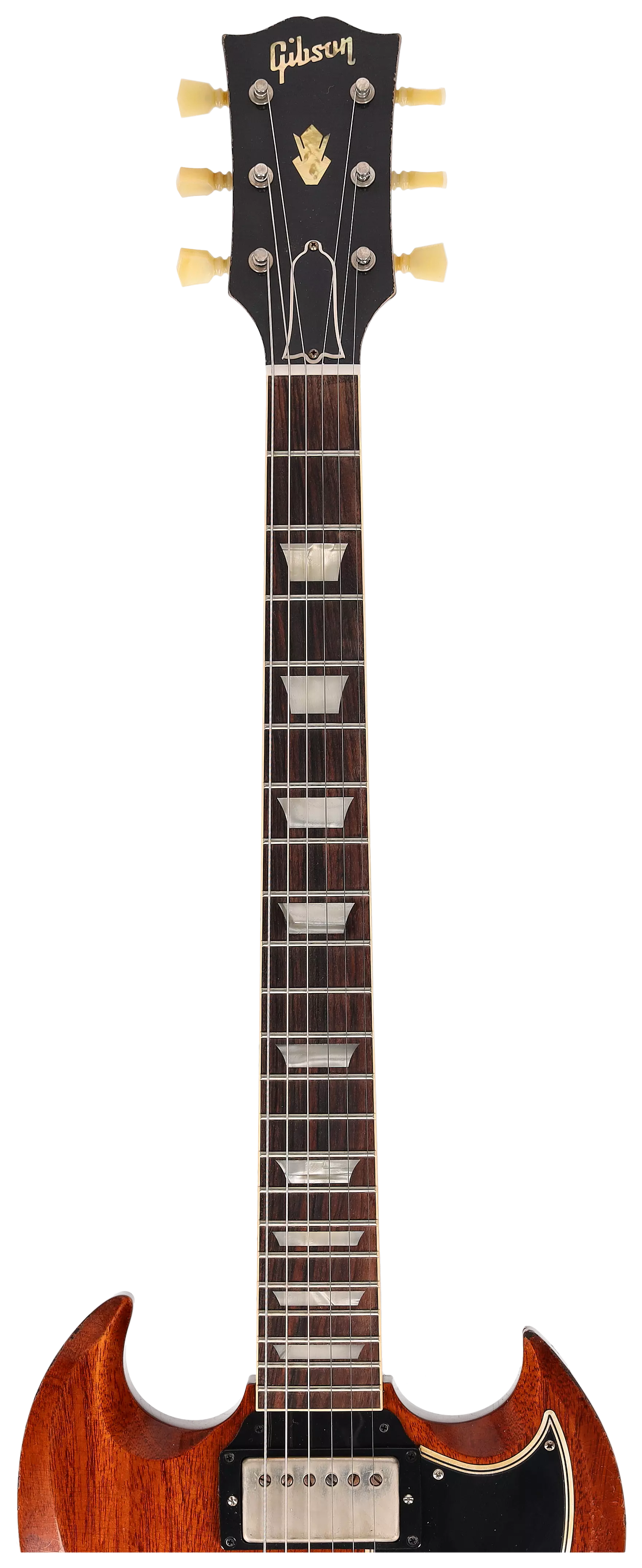 Gibson 1964 SG Standard Reissue Maestro Heavy Aged Faded Cherry Murphy Lab #2 11