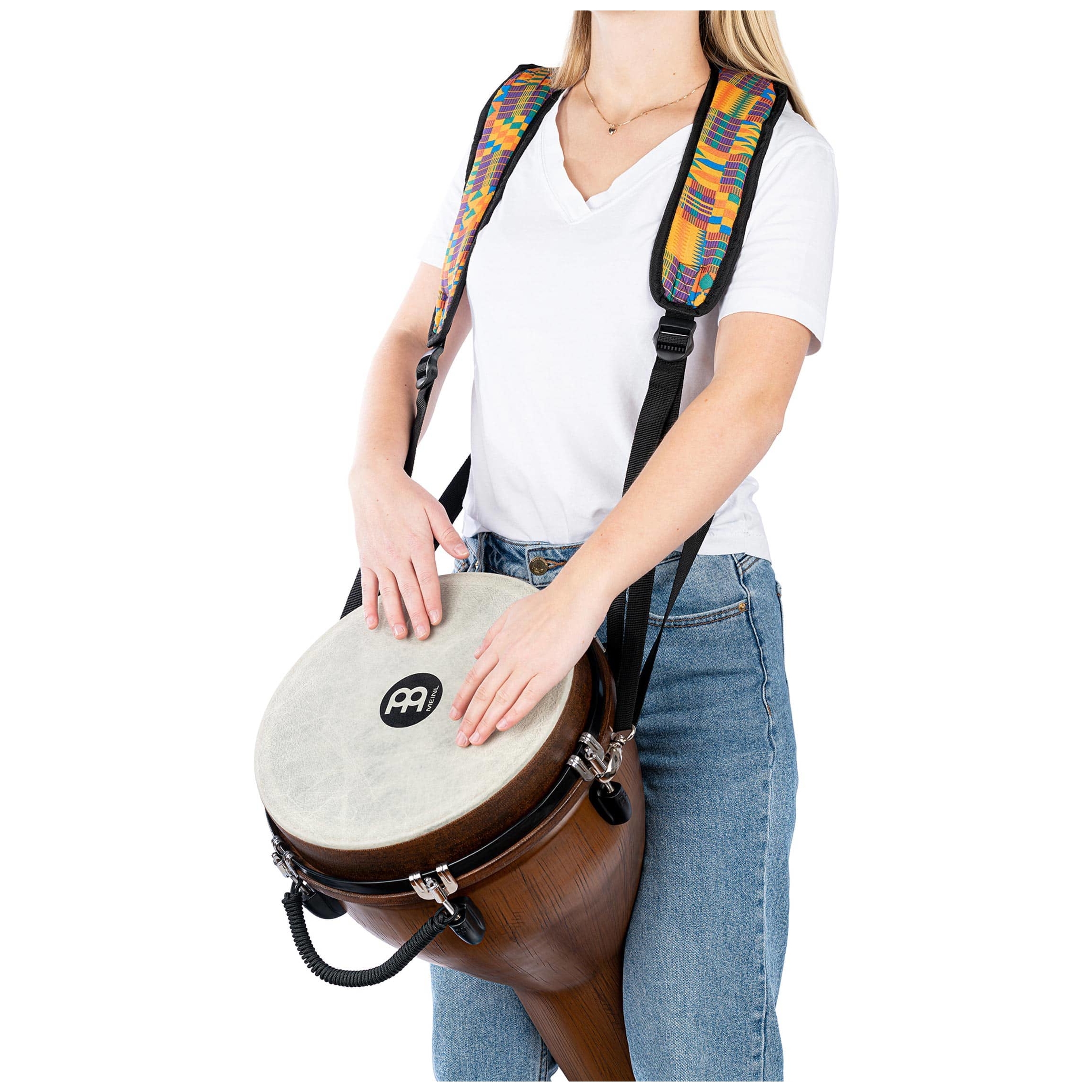 Meinl Percussion - Meinl Percussion MDJS1KQ Designer Djembe Strap, Kenyan Quilt - 3