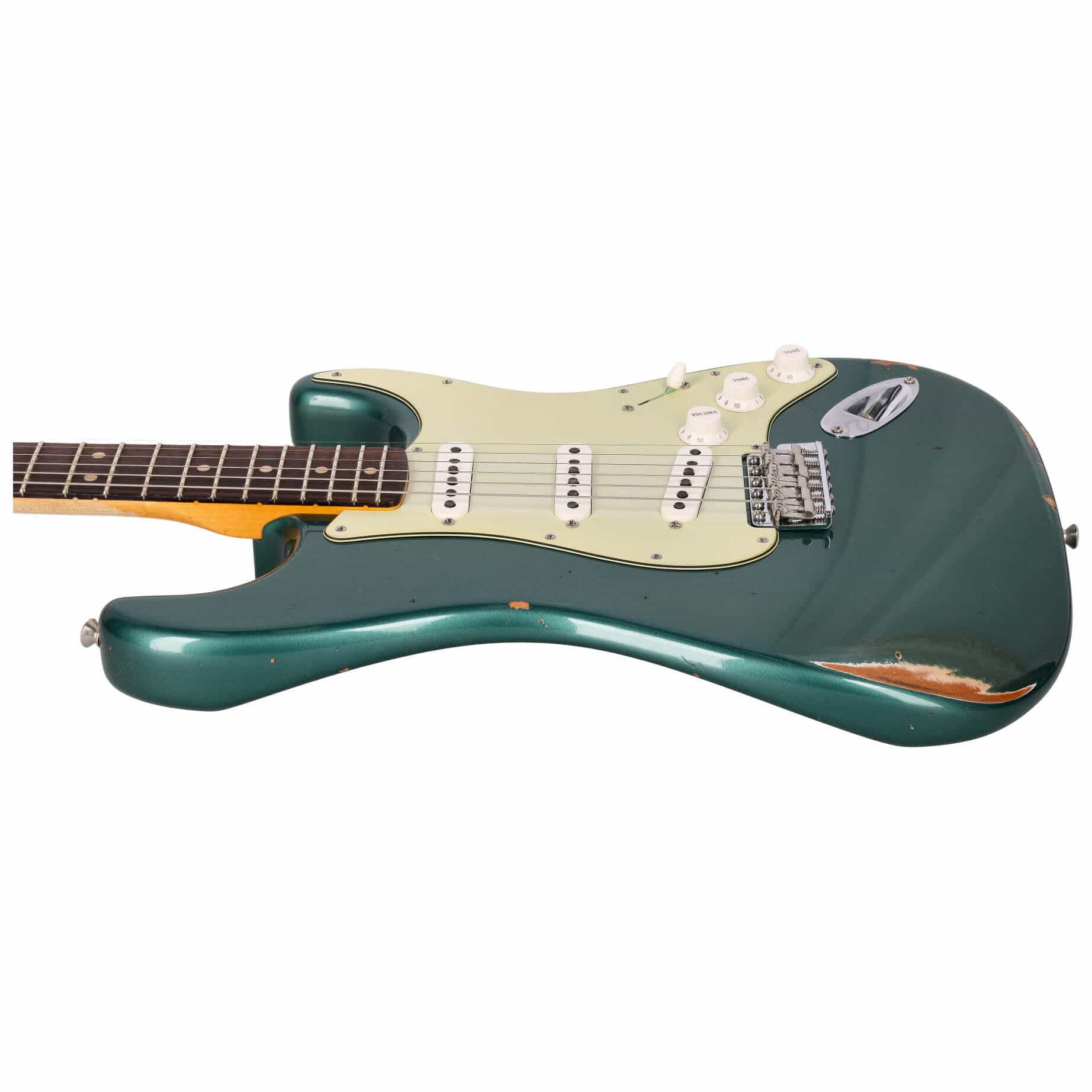 Fender Custom Shop 1963 Stratocaster Relic Aged Sherwood Green Metallic #1 8