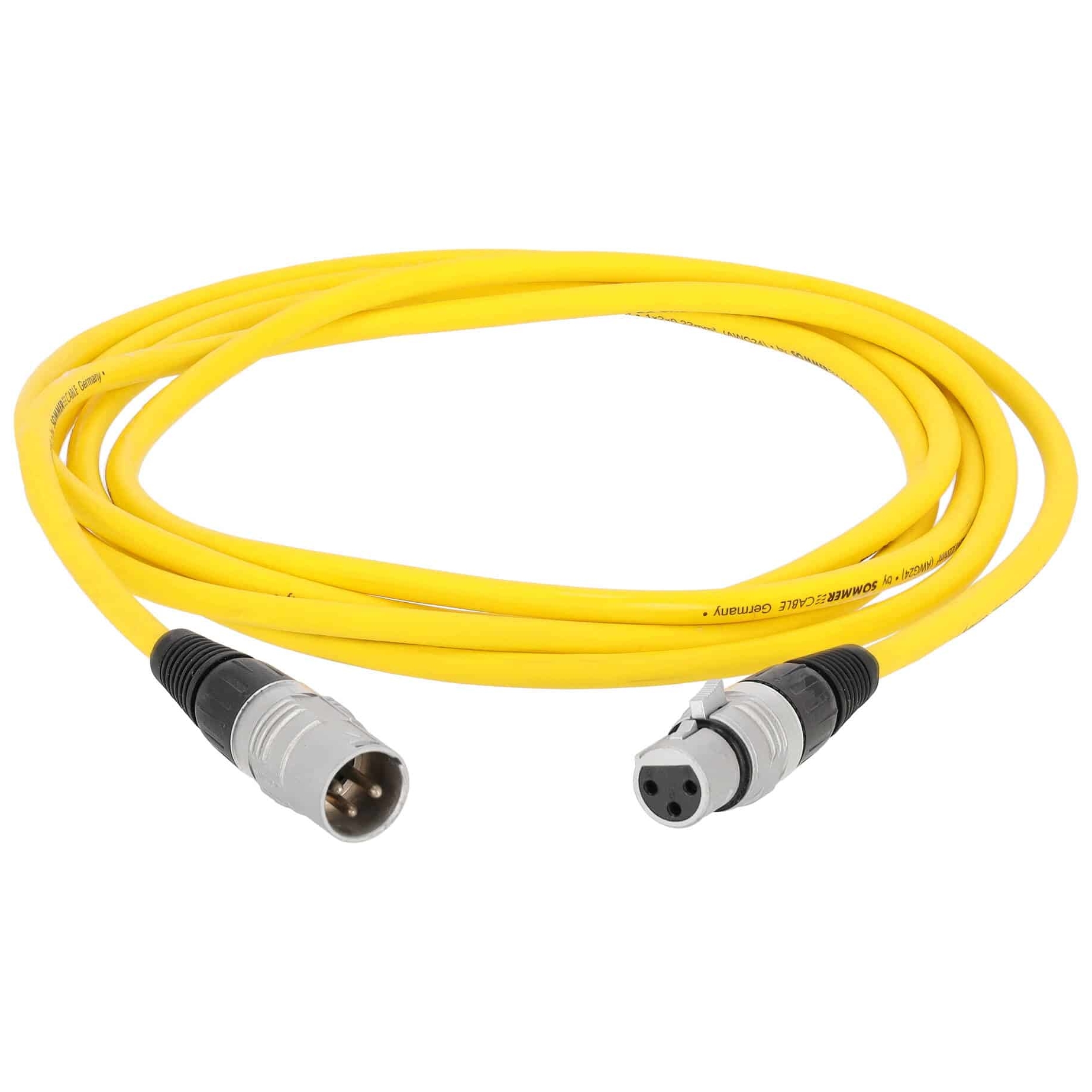 Sommer Cable - Sommer Cable SGHN-0300-GE Stage 22 Highflex XLR Male - XLR Female 3 Meter Gelb - 1