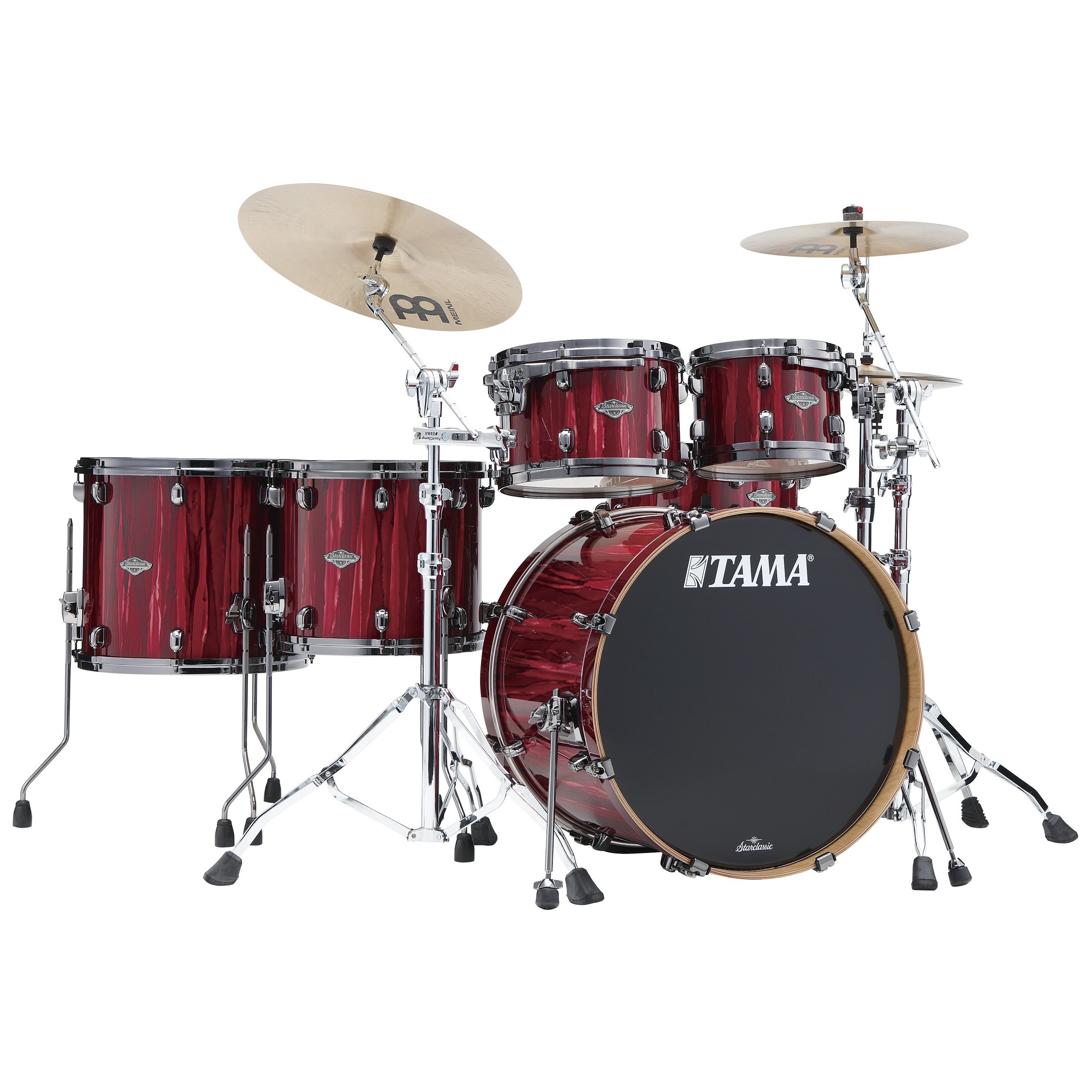Tama MBS52RZBNSCRW Starclassic Performer Limited Drum Kit 5 teilig - Crimson Red Waterfall/Black Nickel