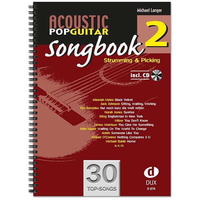 Edition DUX Michael Langer - Acoustic Pop Guitar Songbook 2