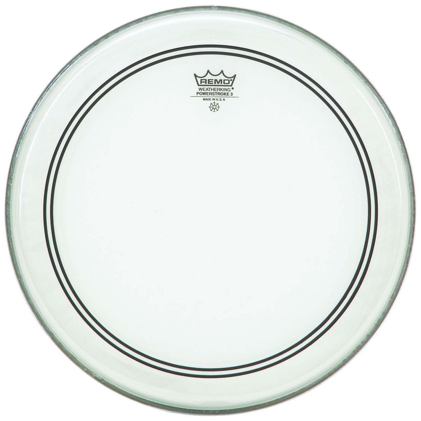 Remo Powerstroke 3 - Bass Drum Fell - 16 - Clear