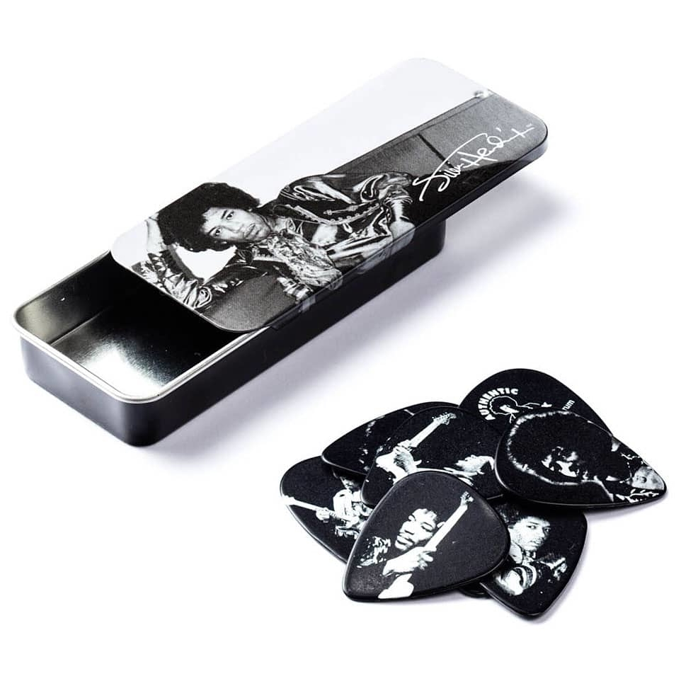 Dunlop - Dunlop Pick Jimi Hendrix Portrait Serie Heavy Dose mit 12 Stück