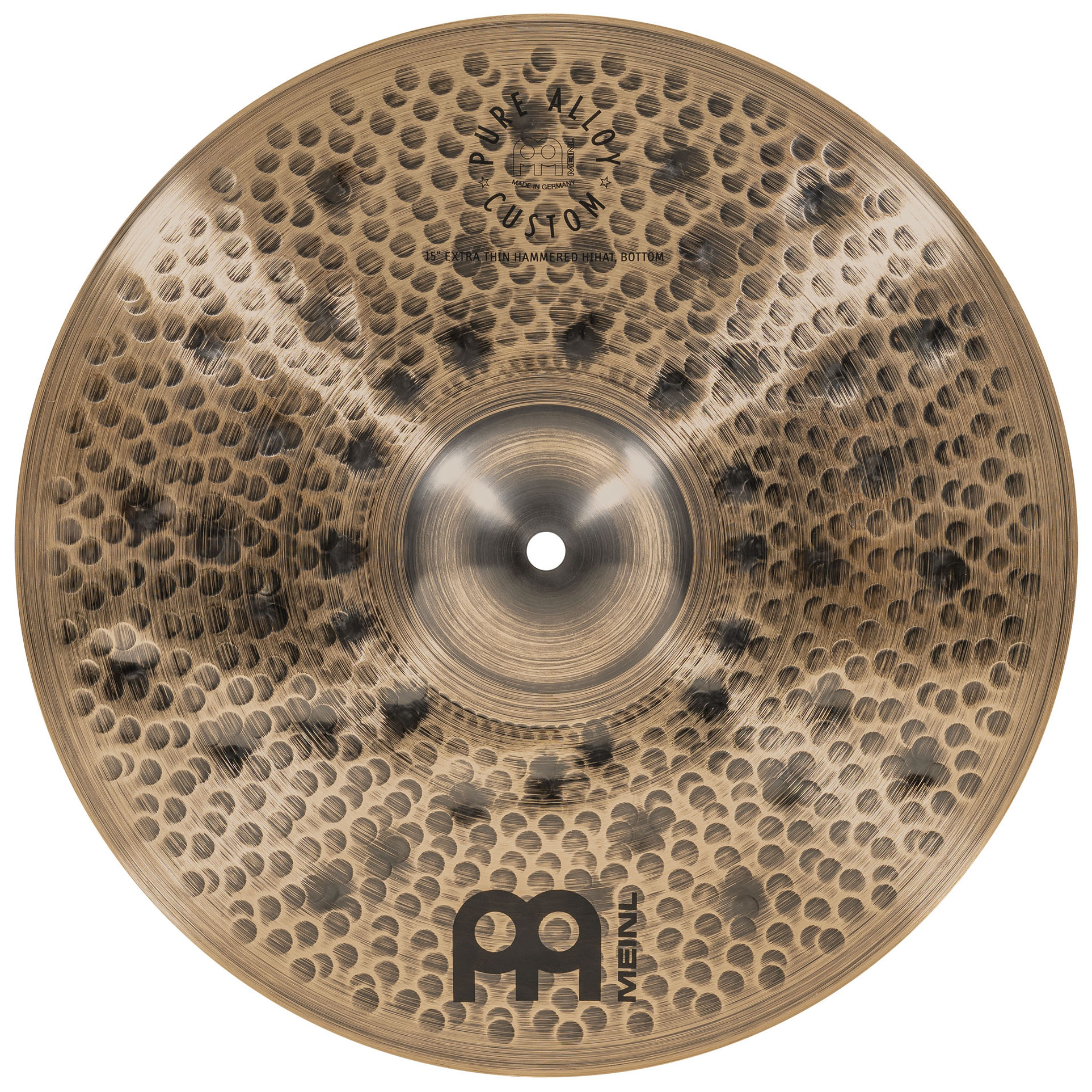 Meinl Cymbals PAC15ETH - 15" Pure Alloy Custom Extra Thin Hammer  HiHat 7