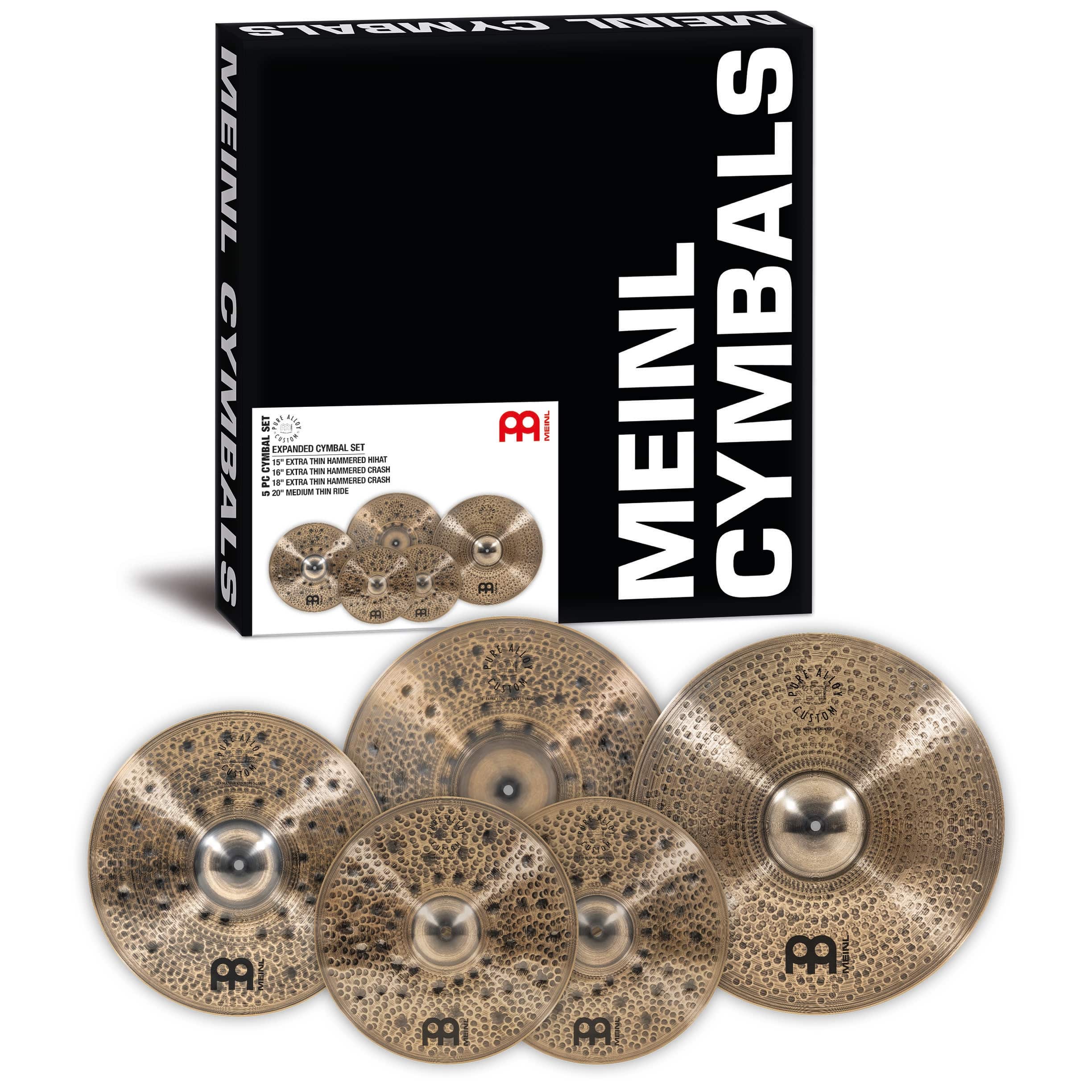 Meinl Cymbals PAC-CS2 - Pure Alloy Custom Expanded Cymbal Set