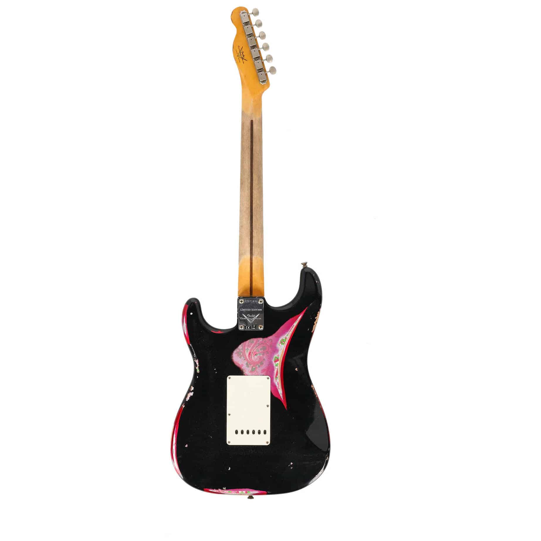 Fender LTD Custom Shop Mischief Maker Heavy Relic Aged Black over Pink Paisley 2