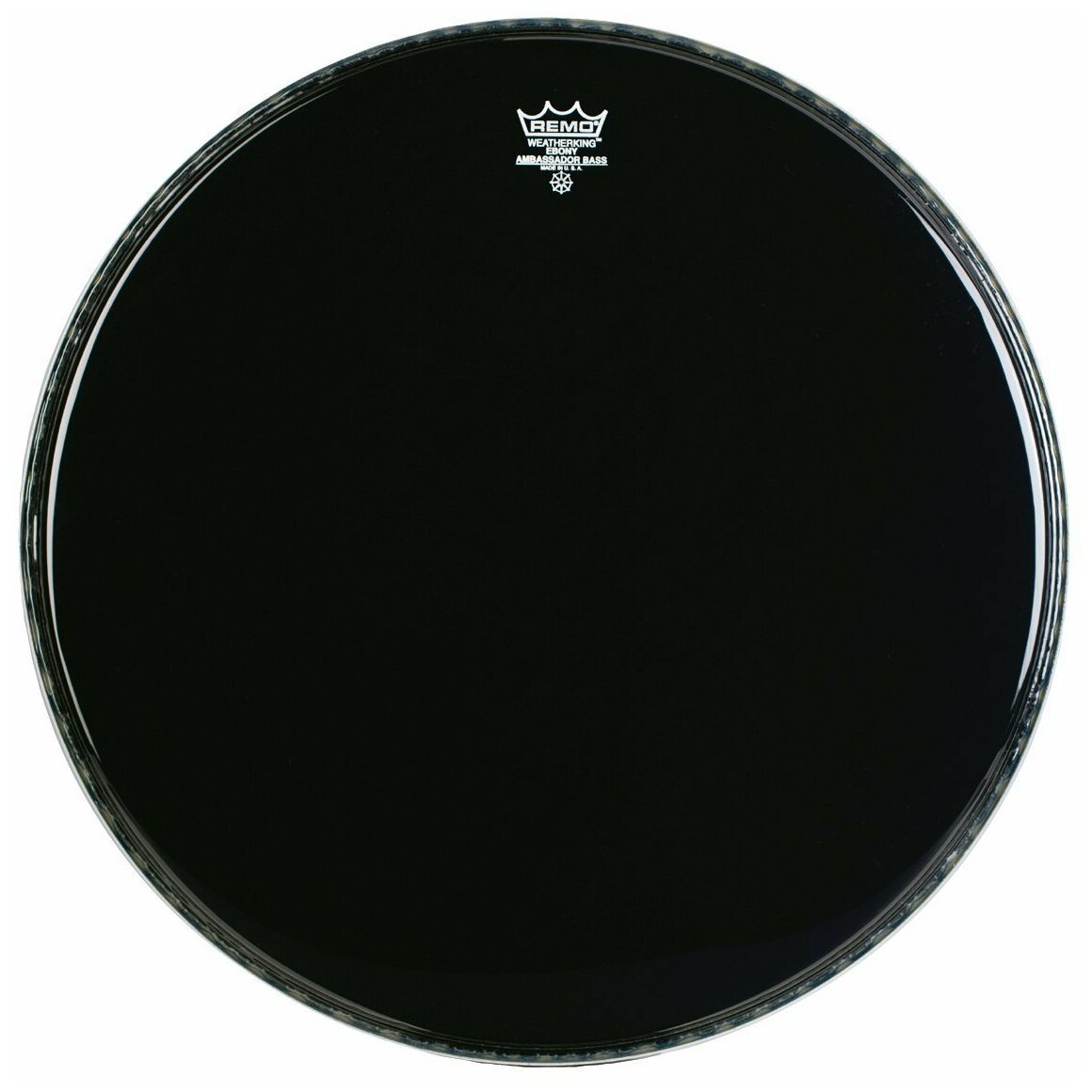 Remo Ambassador - Bass Drum Fell - 24 - Ebony -