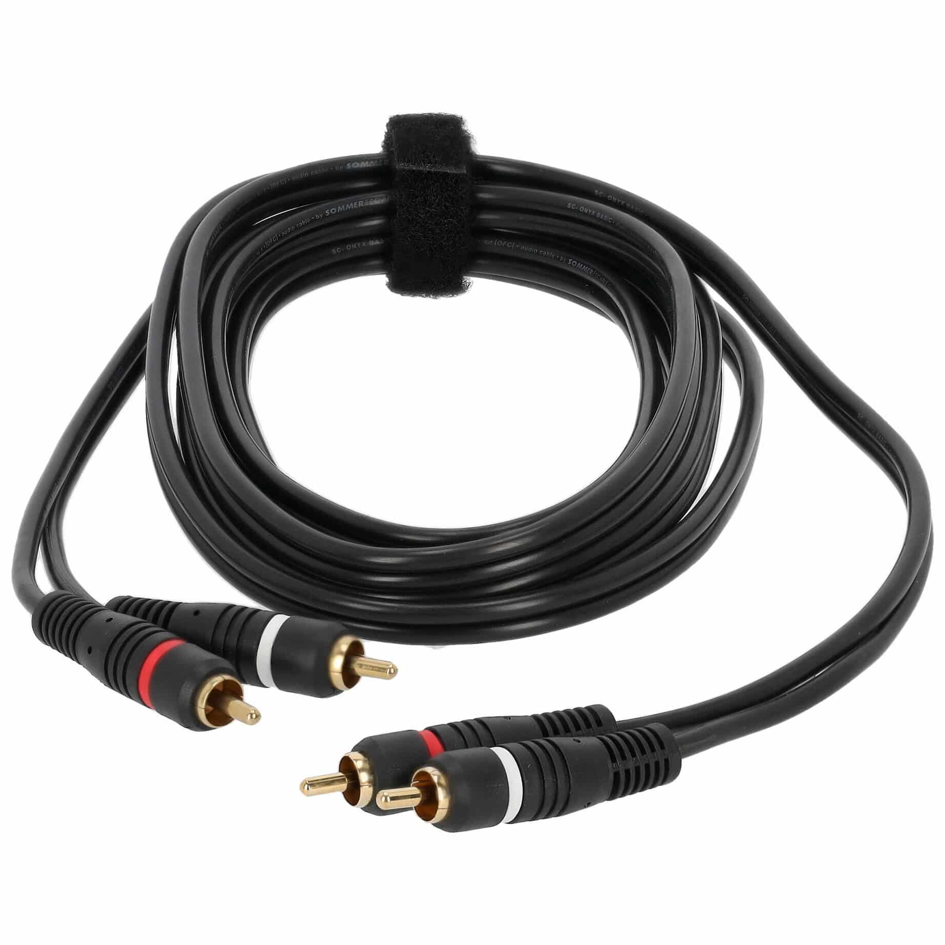 Sommer Cable BV-CICI-0300 SC-Onyx Basic 2 x Cinch Male - 2 x Cinch Male 3 Meter 1