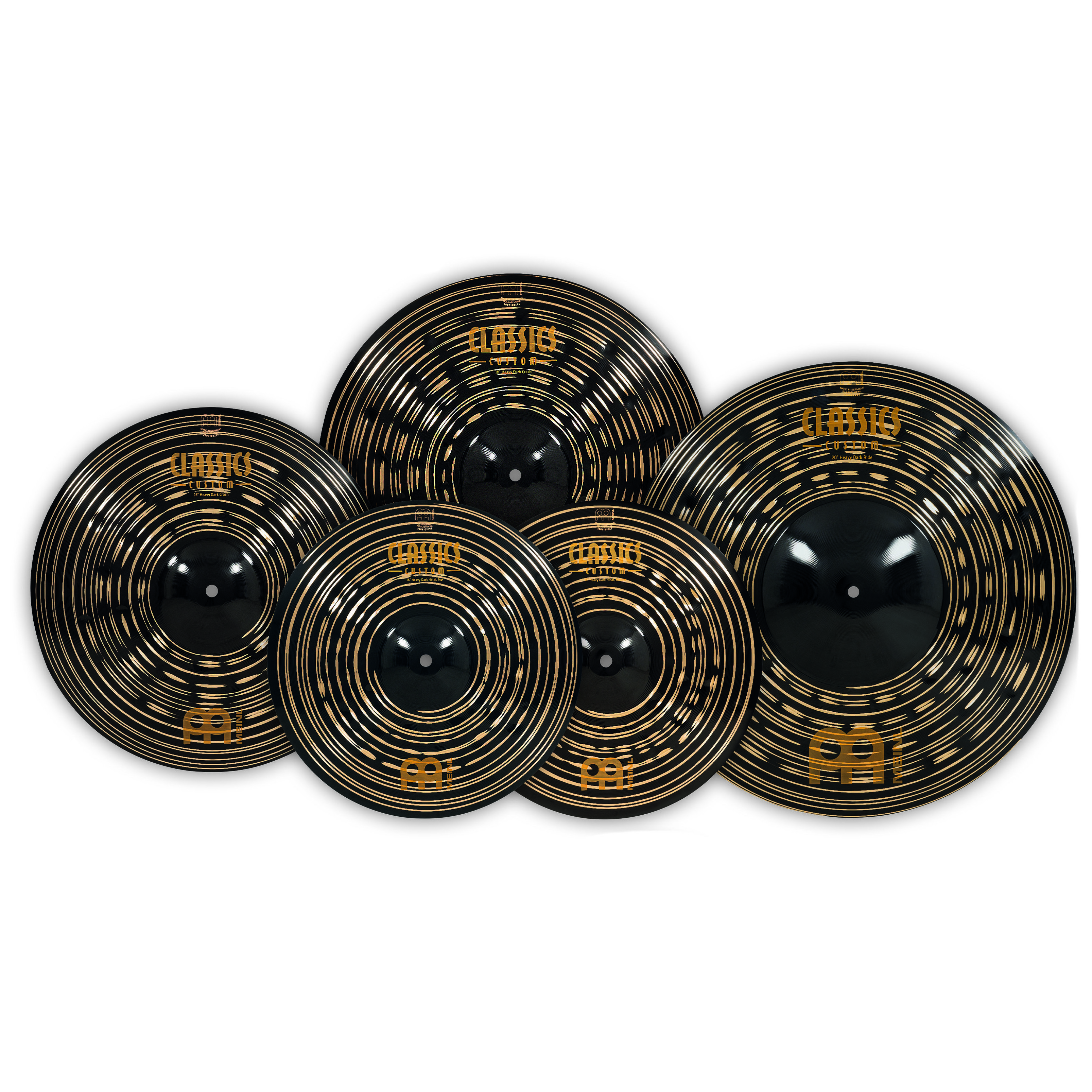 Meinl Cymbals CCD-CS4 - Classics Custom Dark Expanded Cymbal Set 1