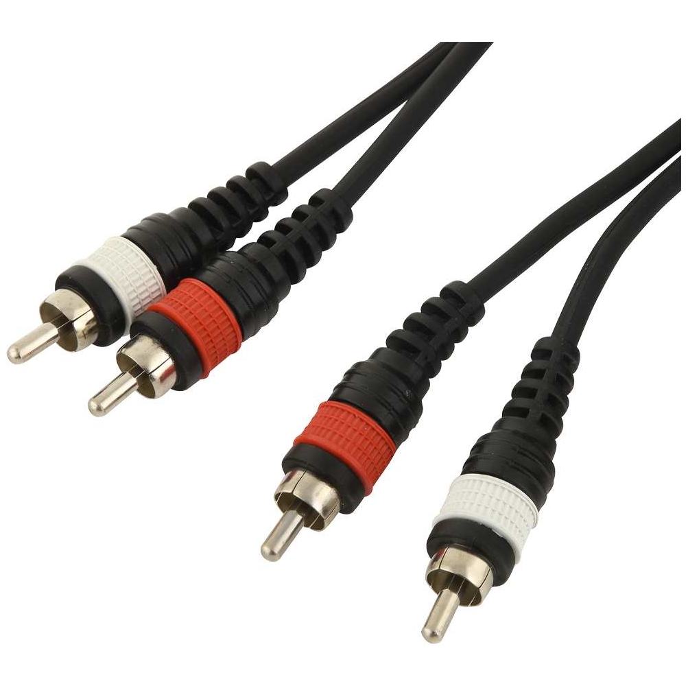 Klang - Klang Twin Audiokabel ECO, 3 Meter 2x Cinch male - 2x Cinch male - 1
