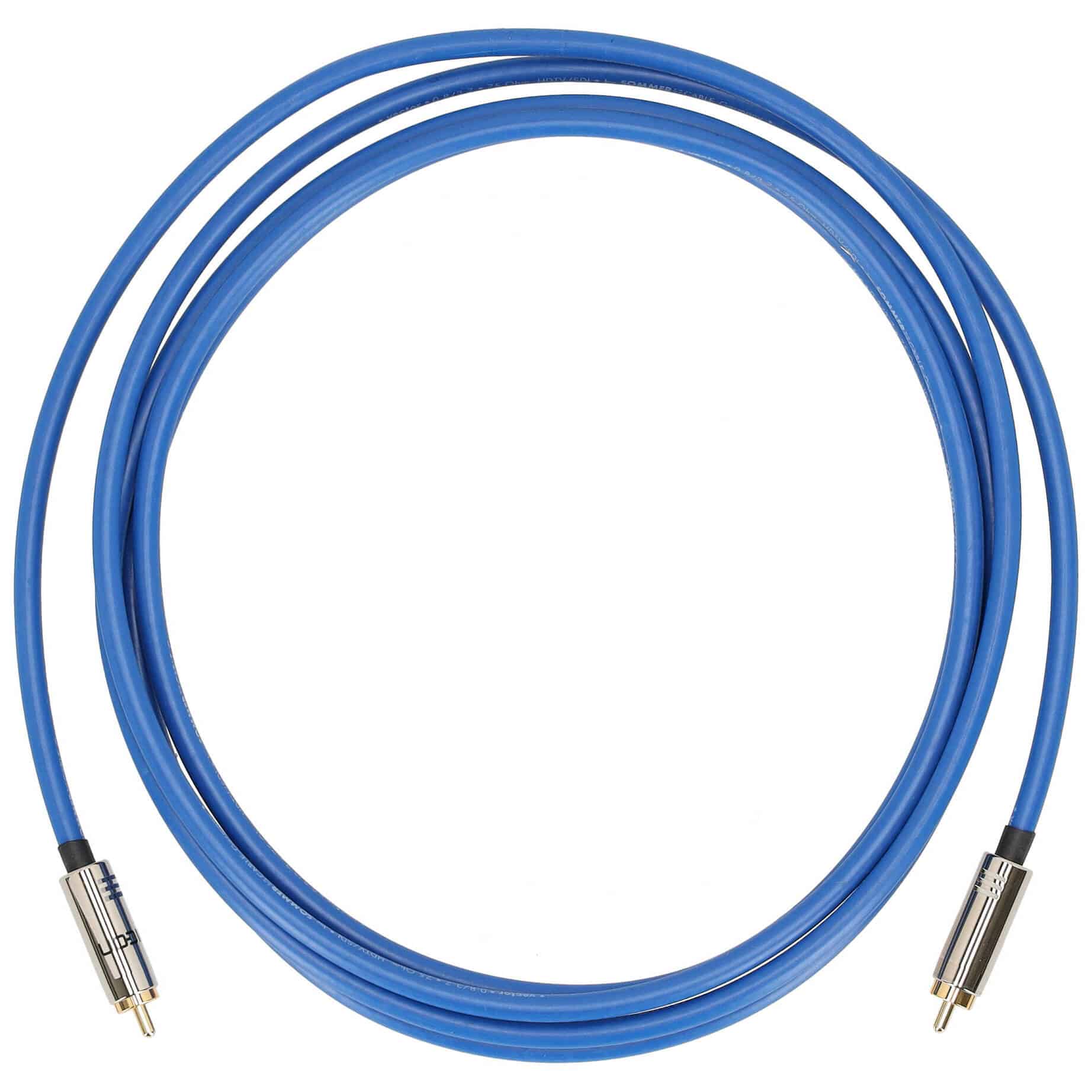 Sommer Cable VT2I-0300 SC-VECTOR 0.8/3.7 S/PDIF 75 Ohm Cinch male - Cinch male 3 Meter - Blau