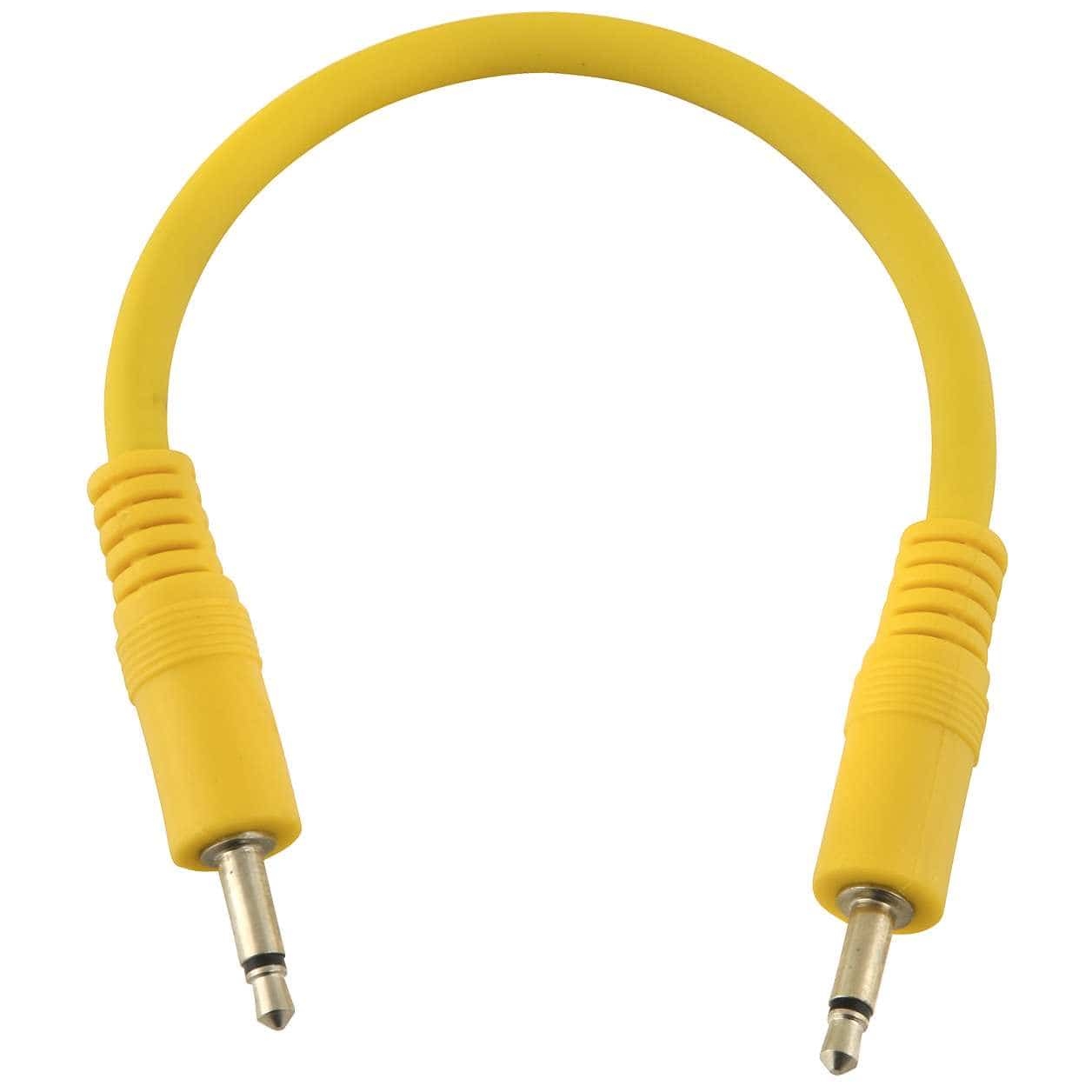 Klang - Klang Patchkabel, 0,15 Meter 3,5 mm Klinke, Klinke, mono gelb