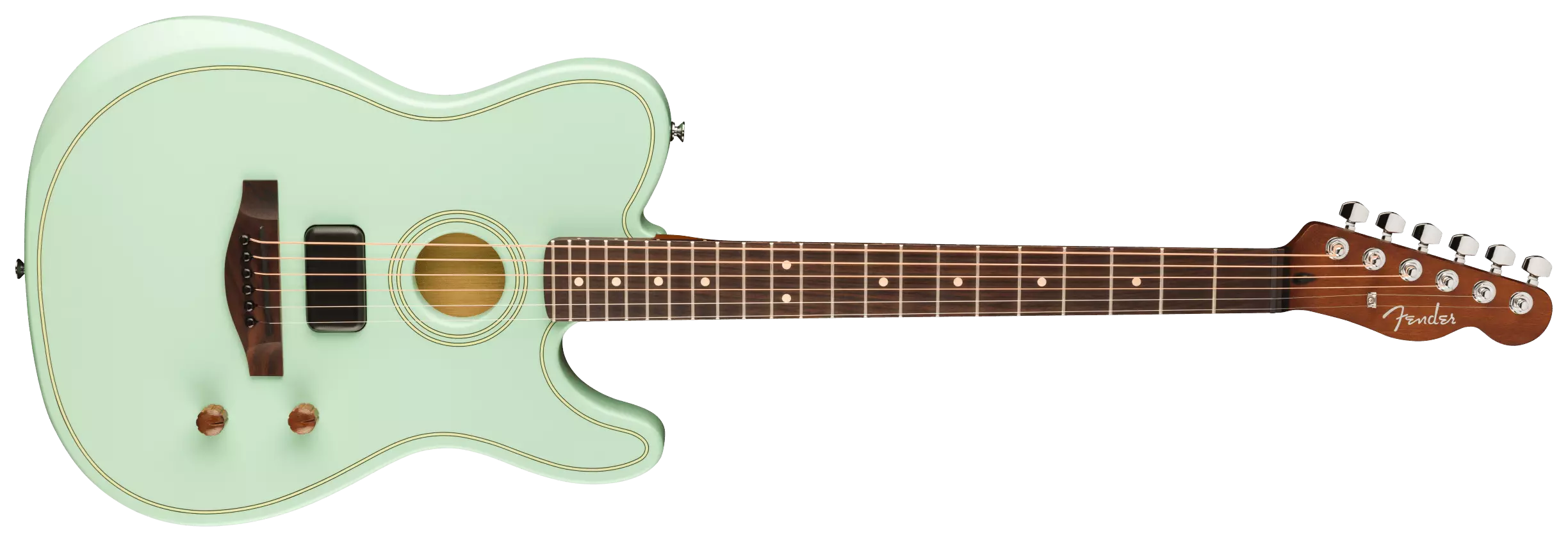Fender LTD Acoustasonic Standard Telecaster Surf Green 3