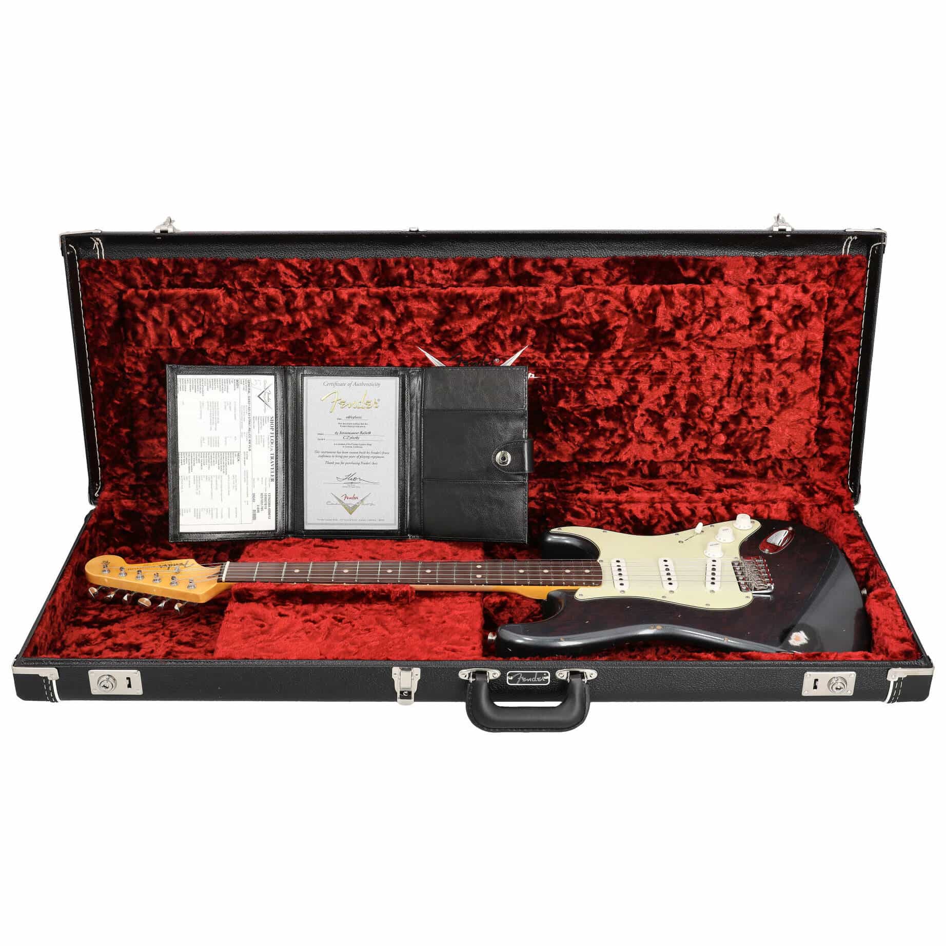 Fender Custom Shop 1963 Stratocaster Relic Aged Black Metallic 10