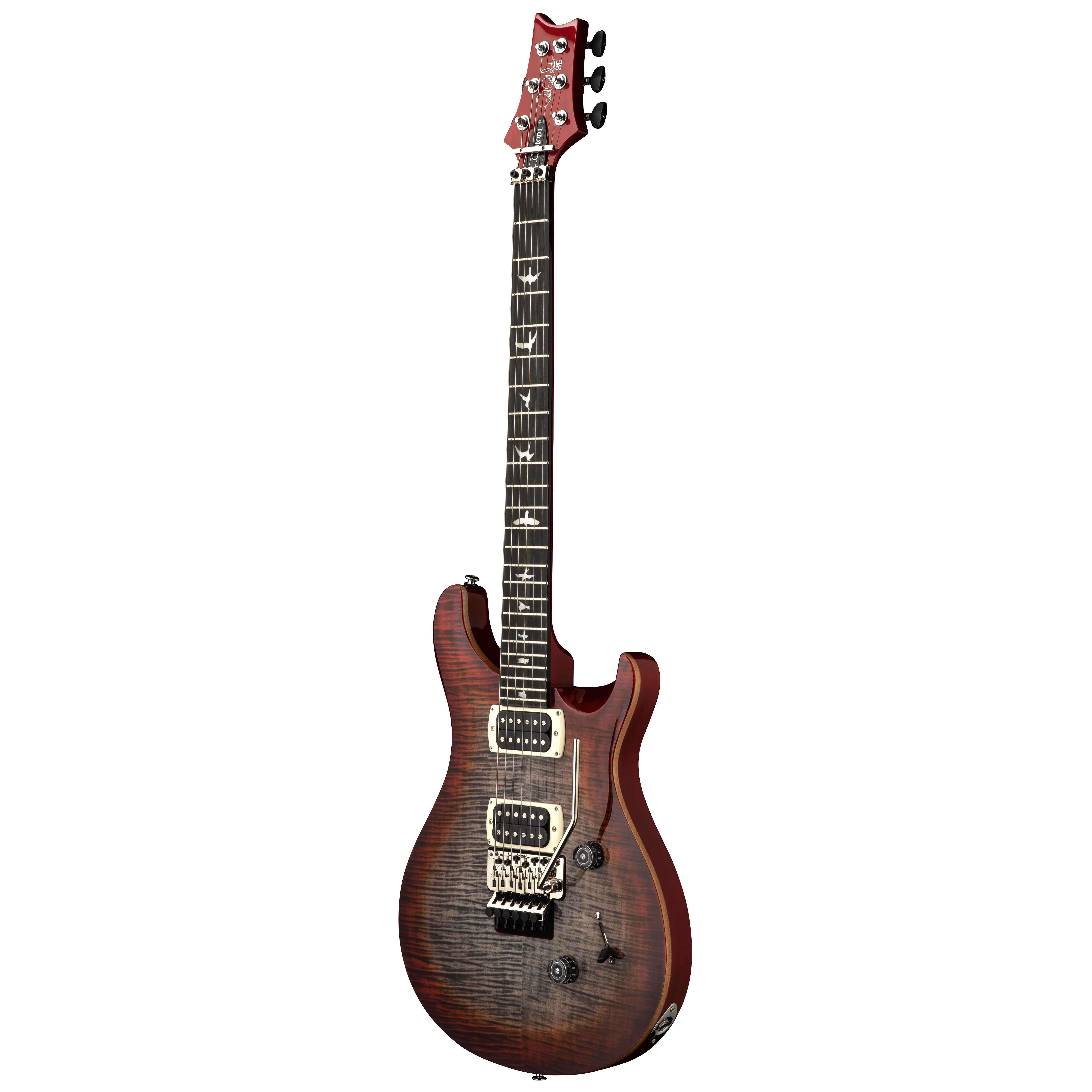 PRS SE Custom 24 Floyd Charcoal Cherry Burst 2