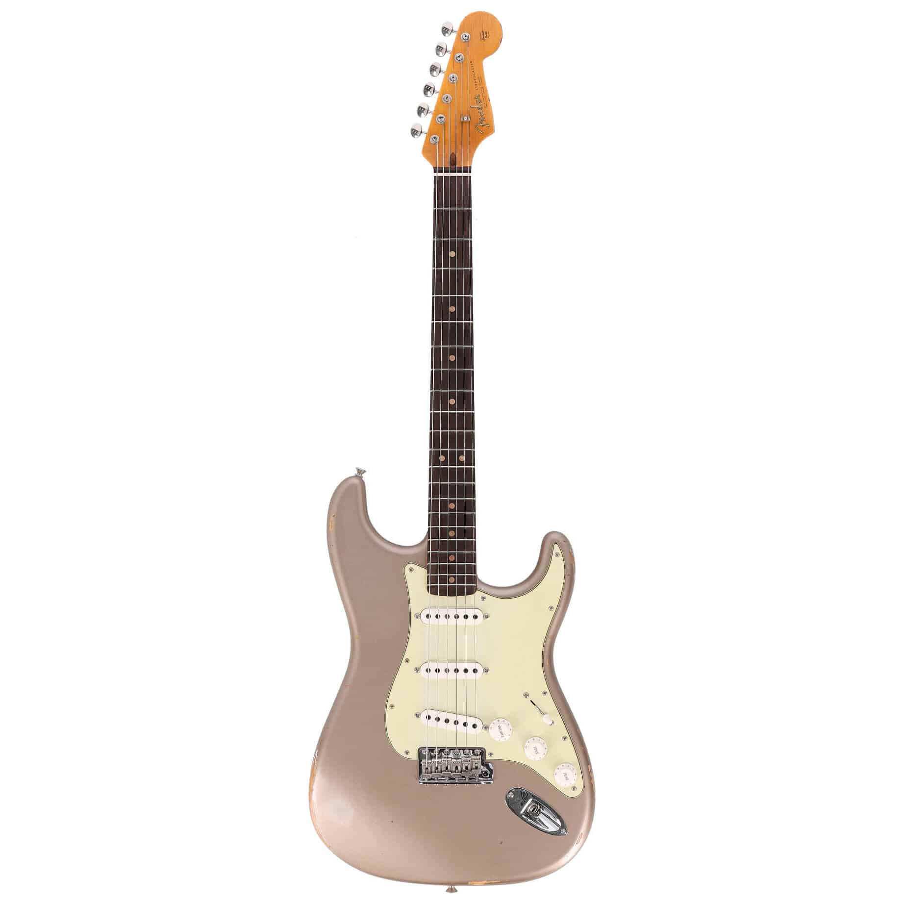 Fender Custom Shop 1963 Stratocaster Relic Aged Shoreline Gold Metallic