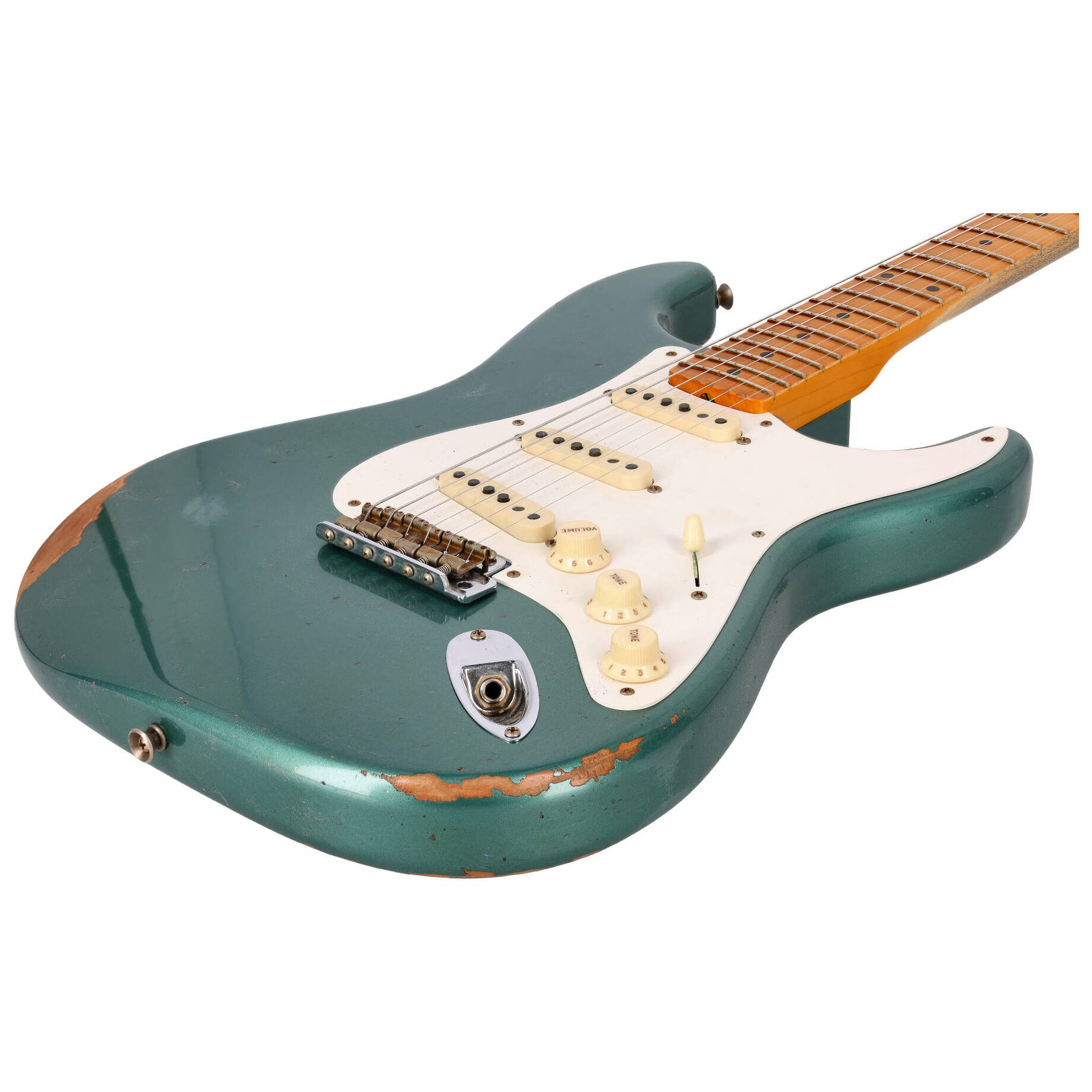 Fender LTD Custom Shop 57 Stratocaster Relic Faded Aged Sherwood Green Metallic 7