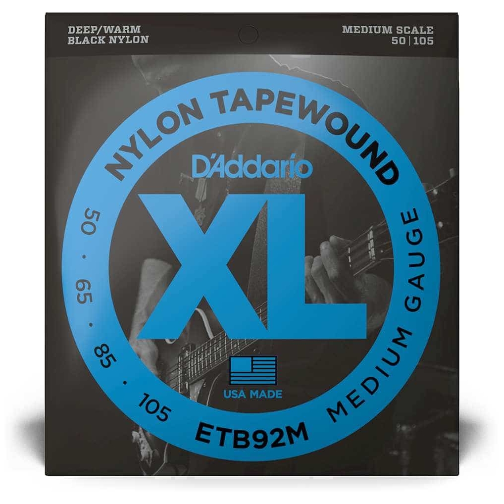 D’Addario - D’Addario ETB92M - XL Bass Tapewound, Medium Scale 50-105