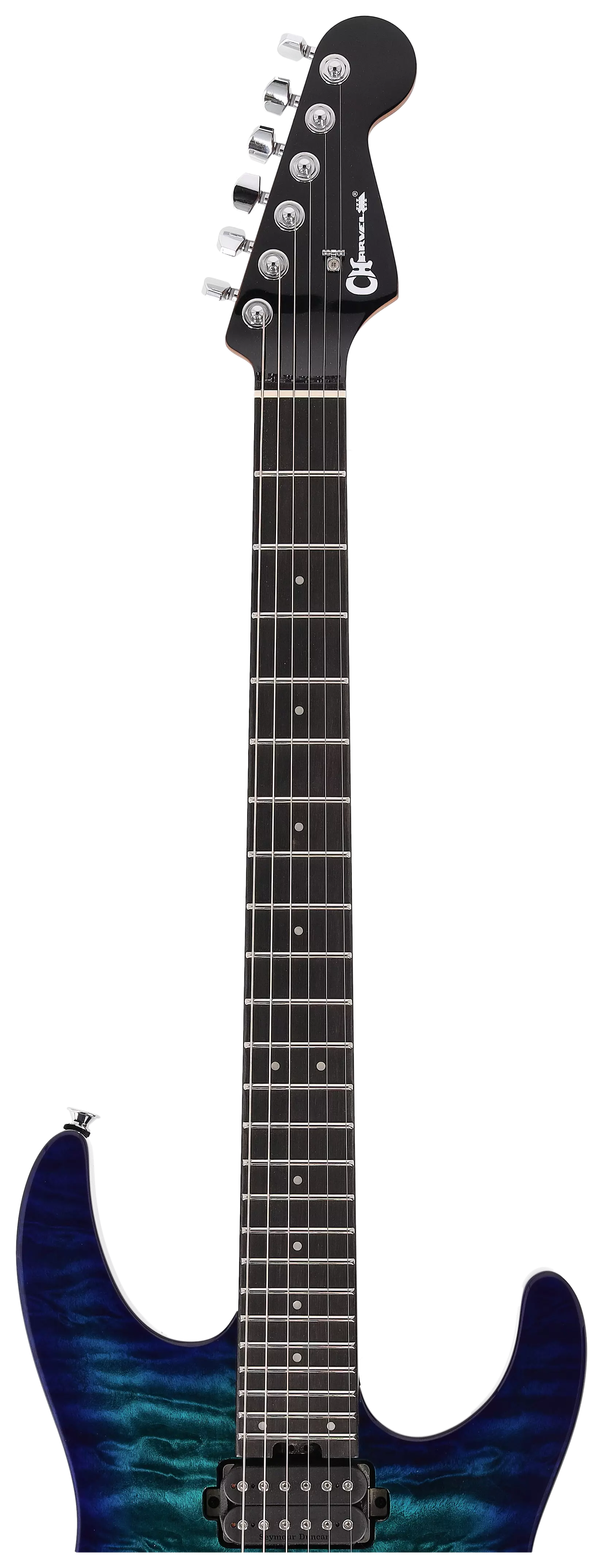 Charvel Pro Mod Plus DK24 HH 2PT EB QM Chlorine Burst 9