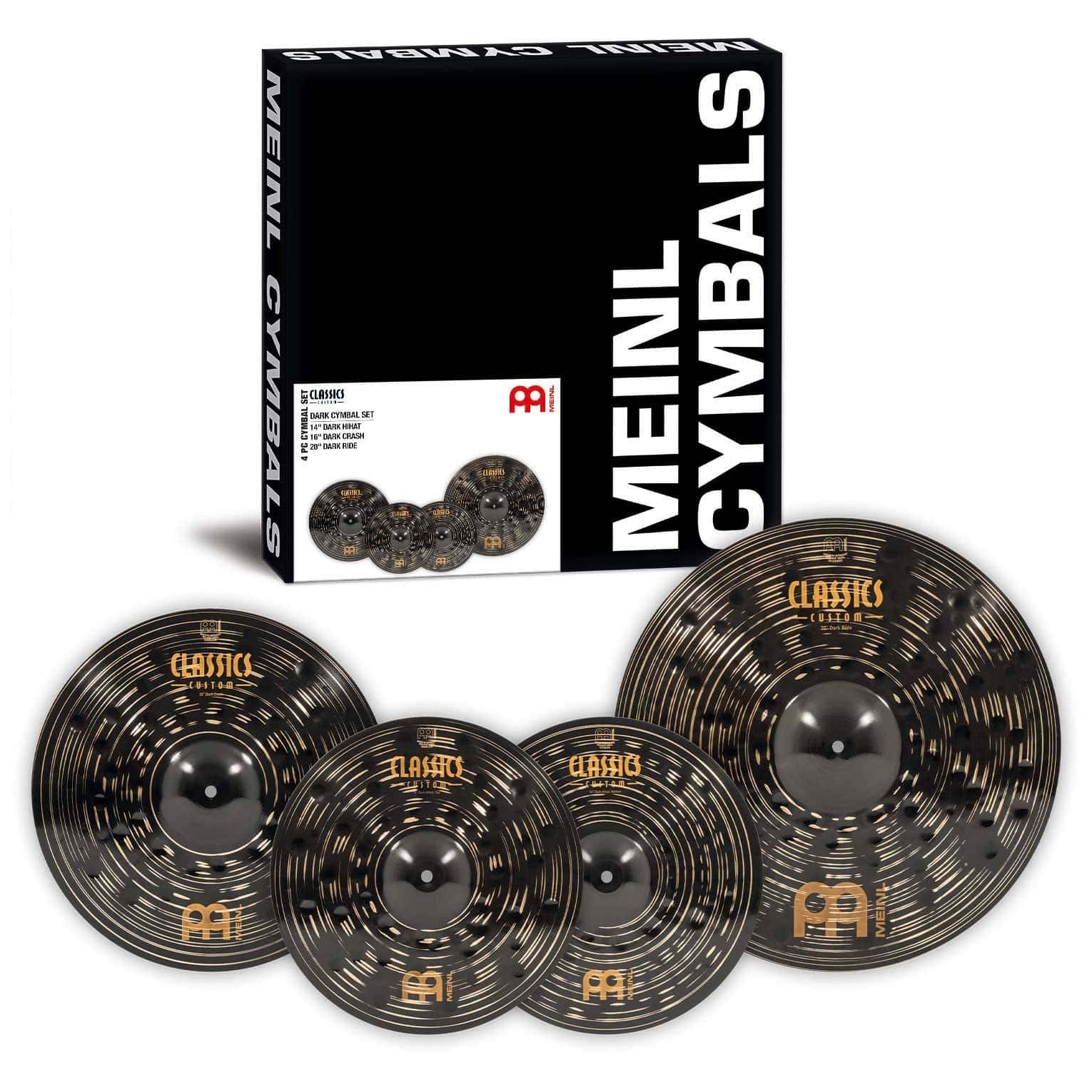Meinl Cymbals CCD141620 - Classics Custom Dark Cymbal Set 